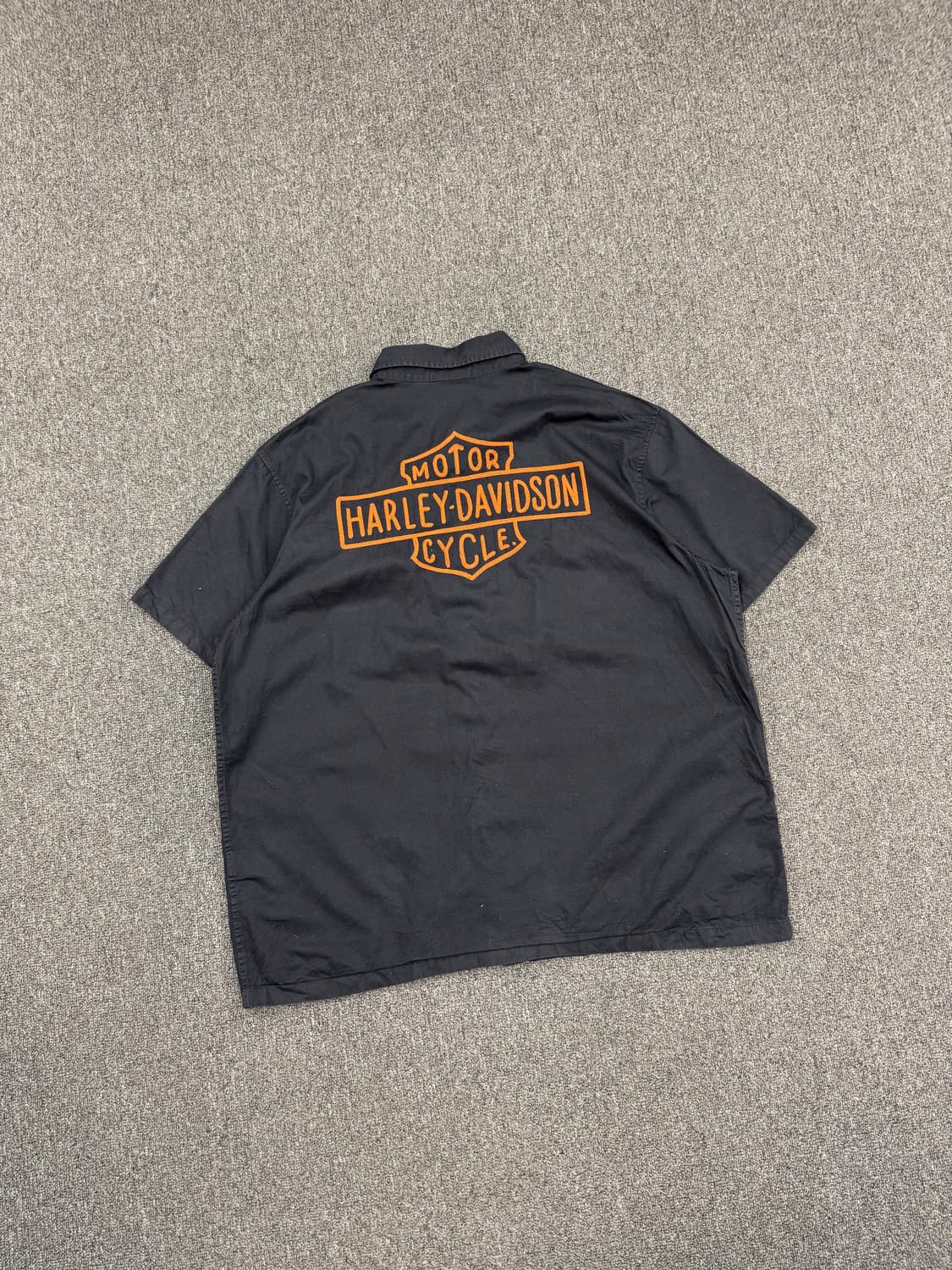 2XL)할리데이비슨 빈티지 자수 워크 반팔 셔츠 상품이미지6