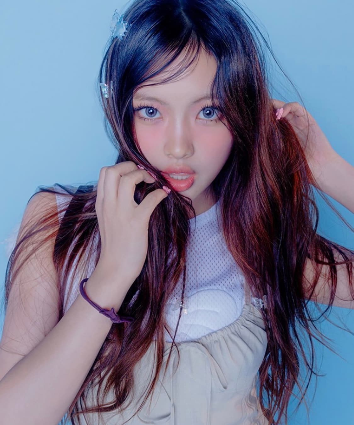 투명 나비 오로라 집게핀 상품이미지1