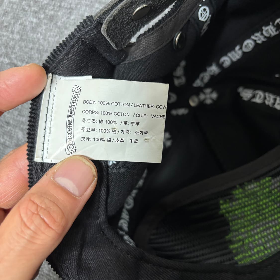 크롬하츠 코듀로이 대거 캡 상품이미지5
