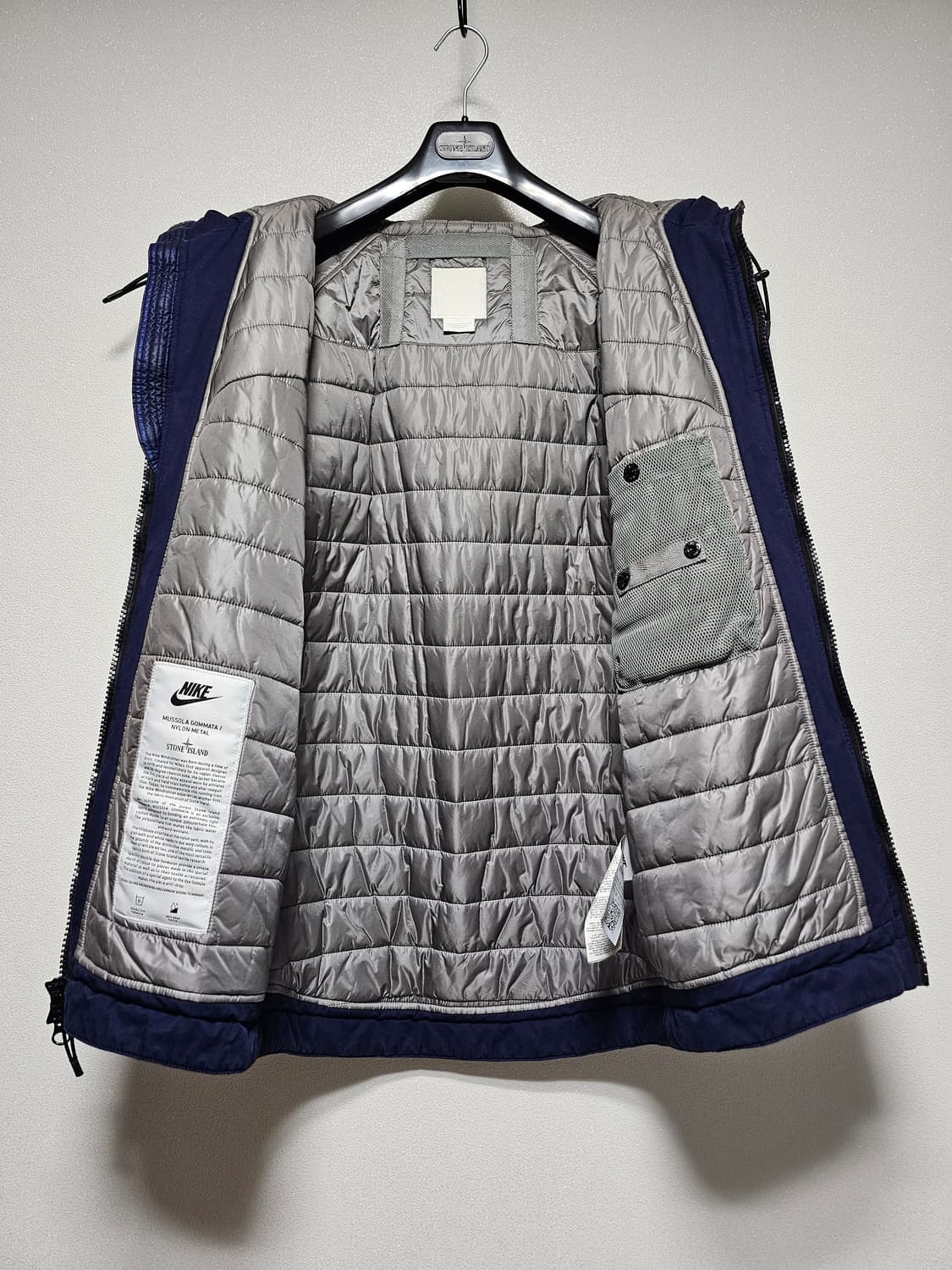 나이키 X 스톤아일랜드 무솔라고마타 나일론 메탈 후드 자켓 상품이미지6