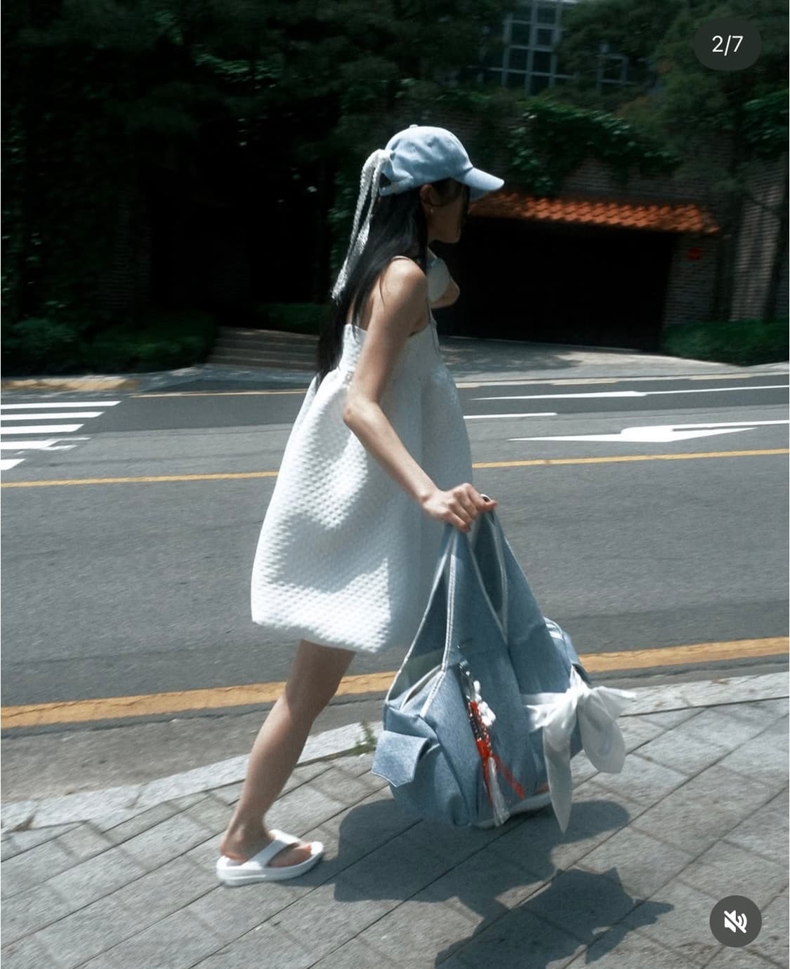 시월107 siweol 데님레더 보우백 숄더백 상품이미지2