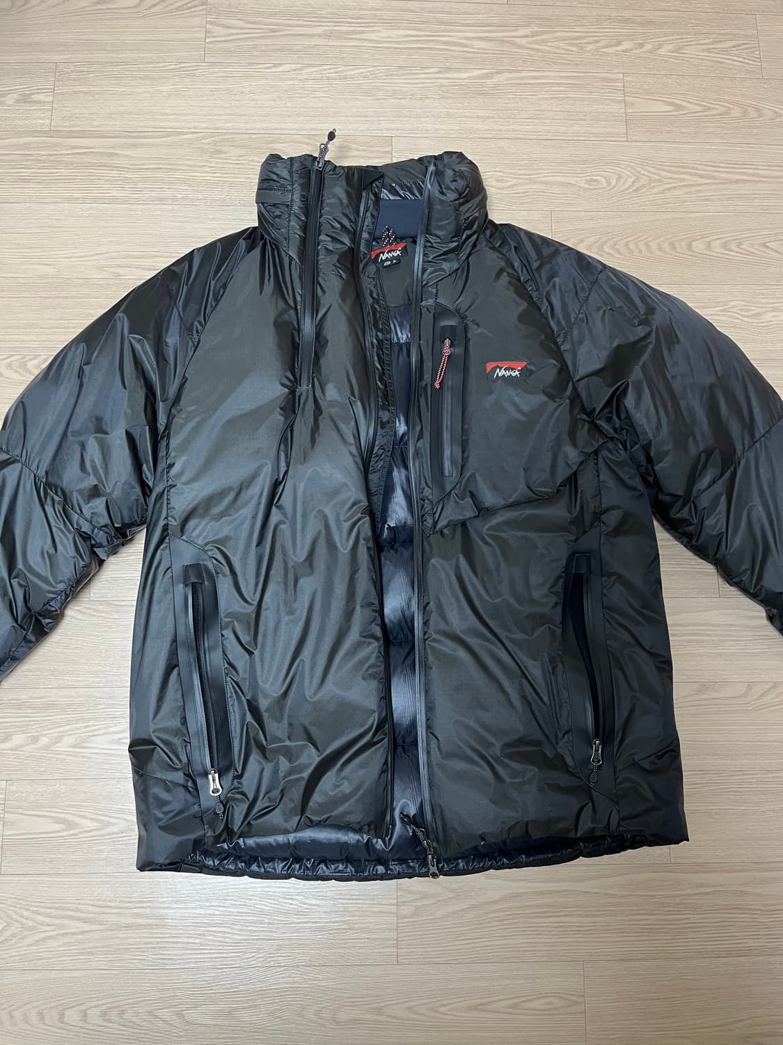 난가 스탠드 칼라 다운 자켓 미카미 블랙 - L 상품이미지2