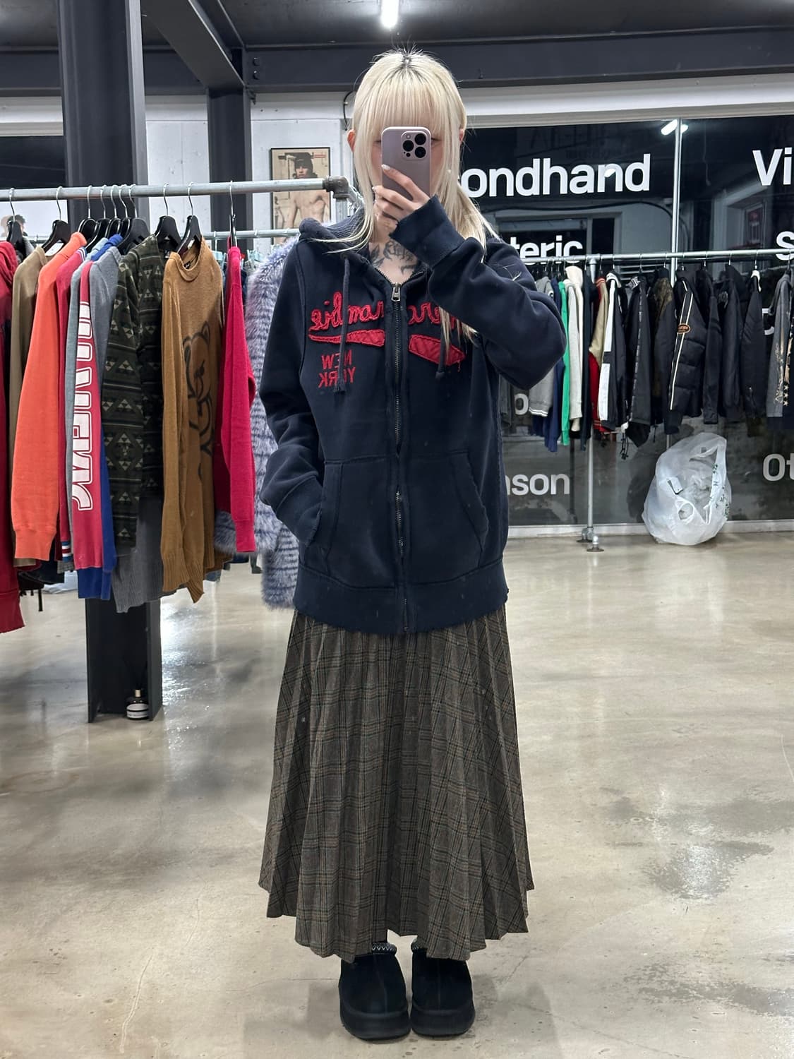 아베크롬비 검빨 후드 집업 상품이미지3