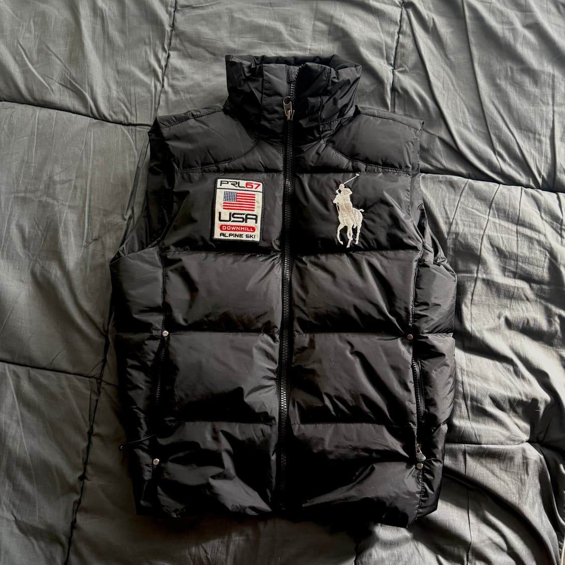 폴로 빅포니 성조기 USA 패딩 베스트 패딩조끼 상품이미지1