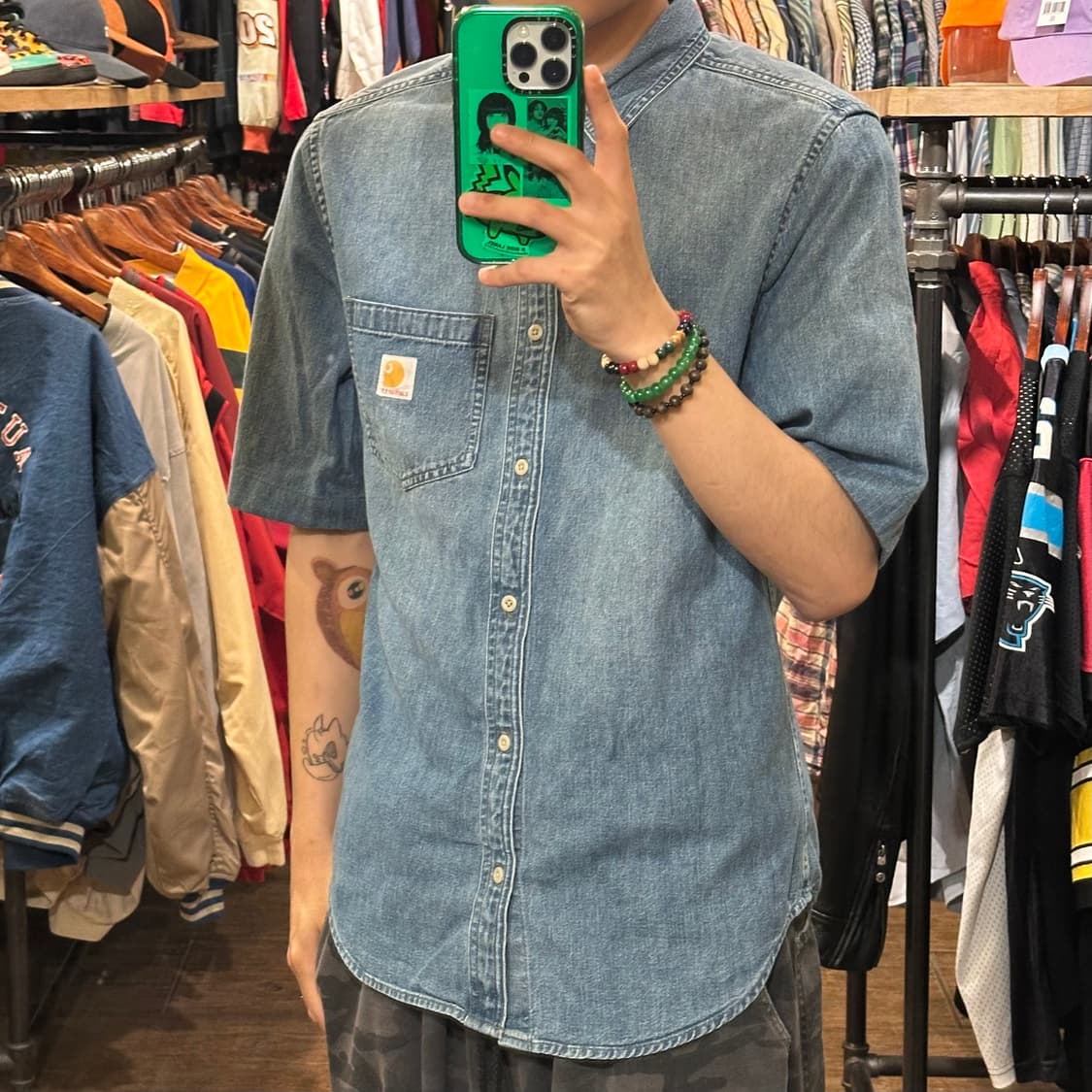 [HI] 칼하트 반팔 데님셔츠 상품이미지3