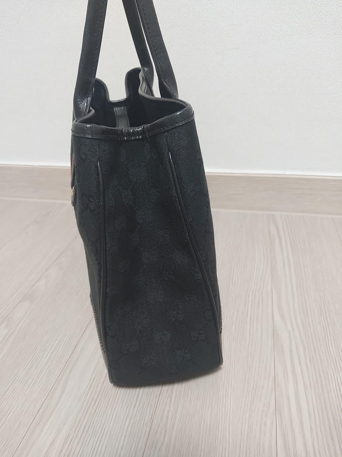 구찌 빈티지 캔버스 리본 숄더백 상품이미지5