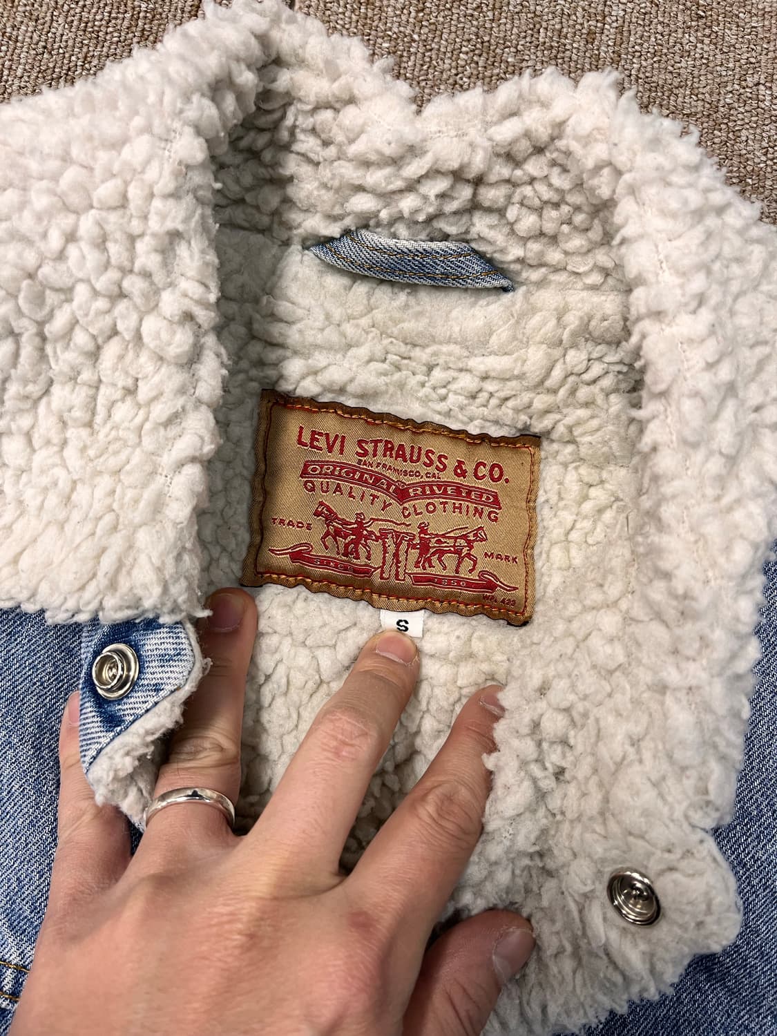 리바이스 양털 데님 자켓 상품이미지7
