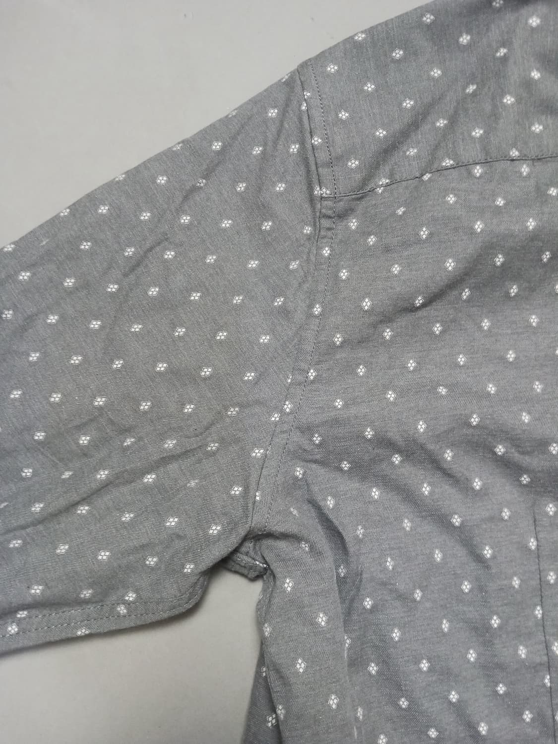 [110] 인디안 블루 캐쥬얼 패턴 버튼다운 셔츠 상품이미지10