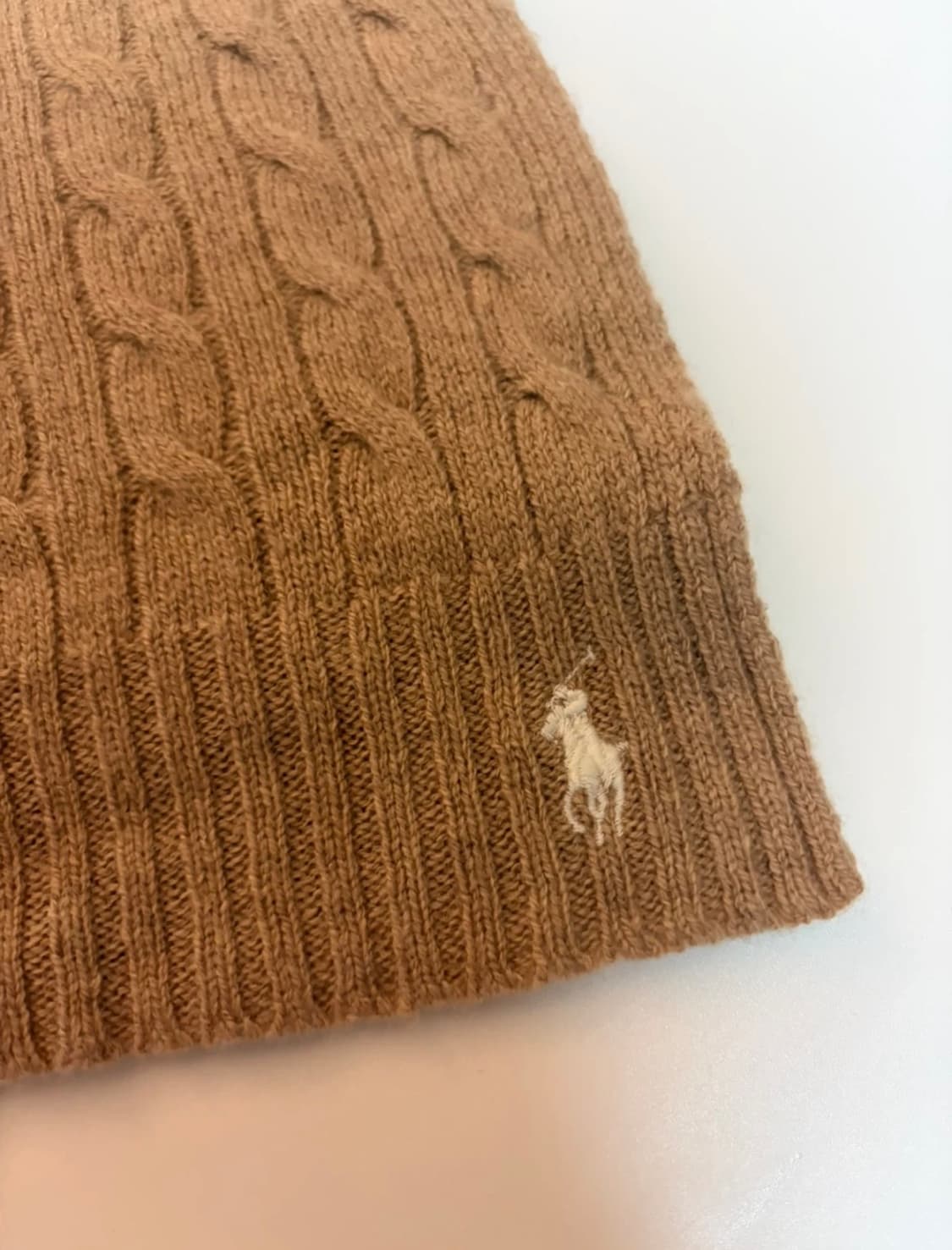 폴로 케이블 니트 울 캐시미어 스카프 머플러 상품이미지1