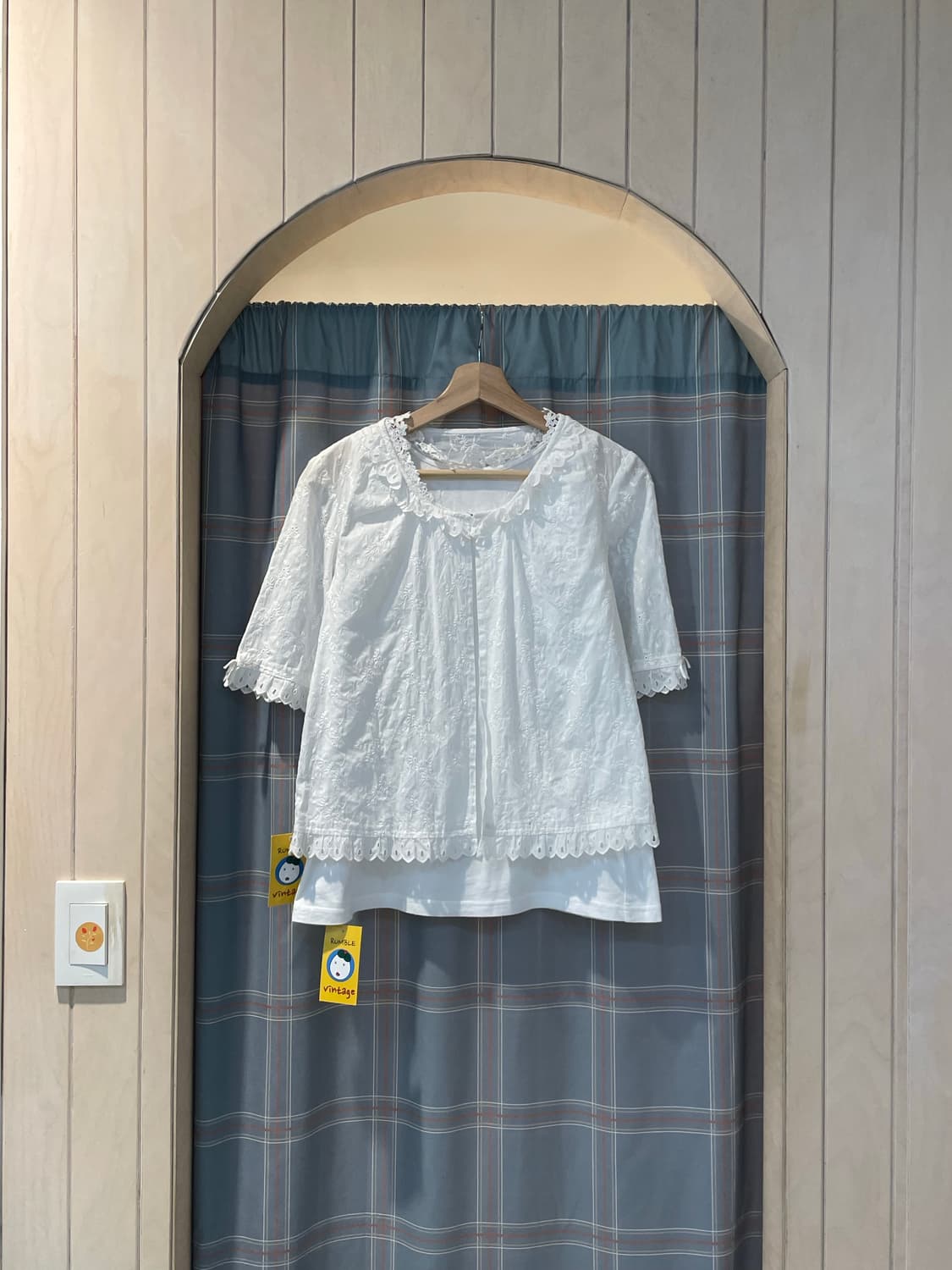 일본빈티지 퓨어 레이스볼레로 상품이미지1