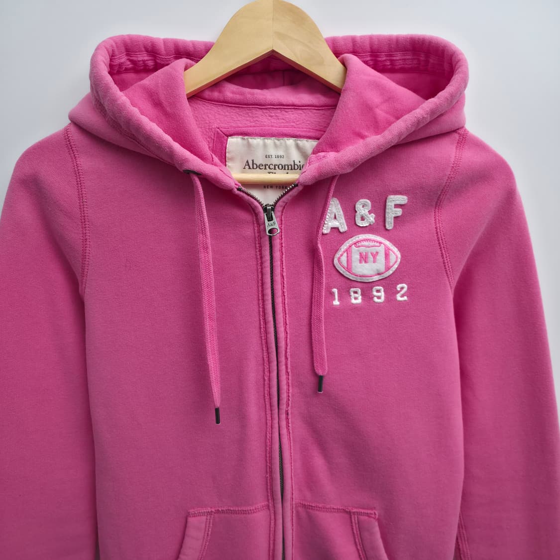[S] 아베크롬비 핑크 후드집업 상품이미지2