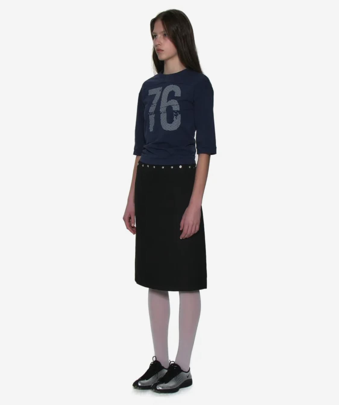 파르티멘토 우먼 풋볼티 네이비 상품이미지2