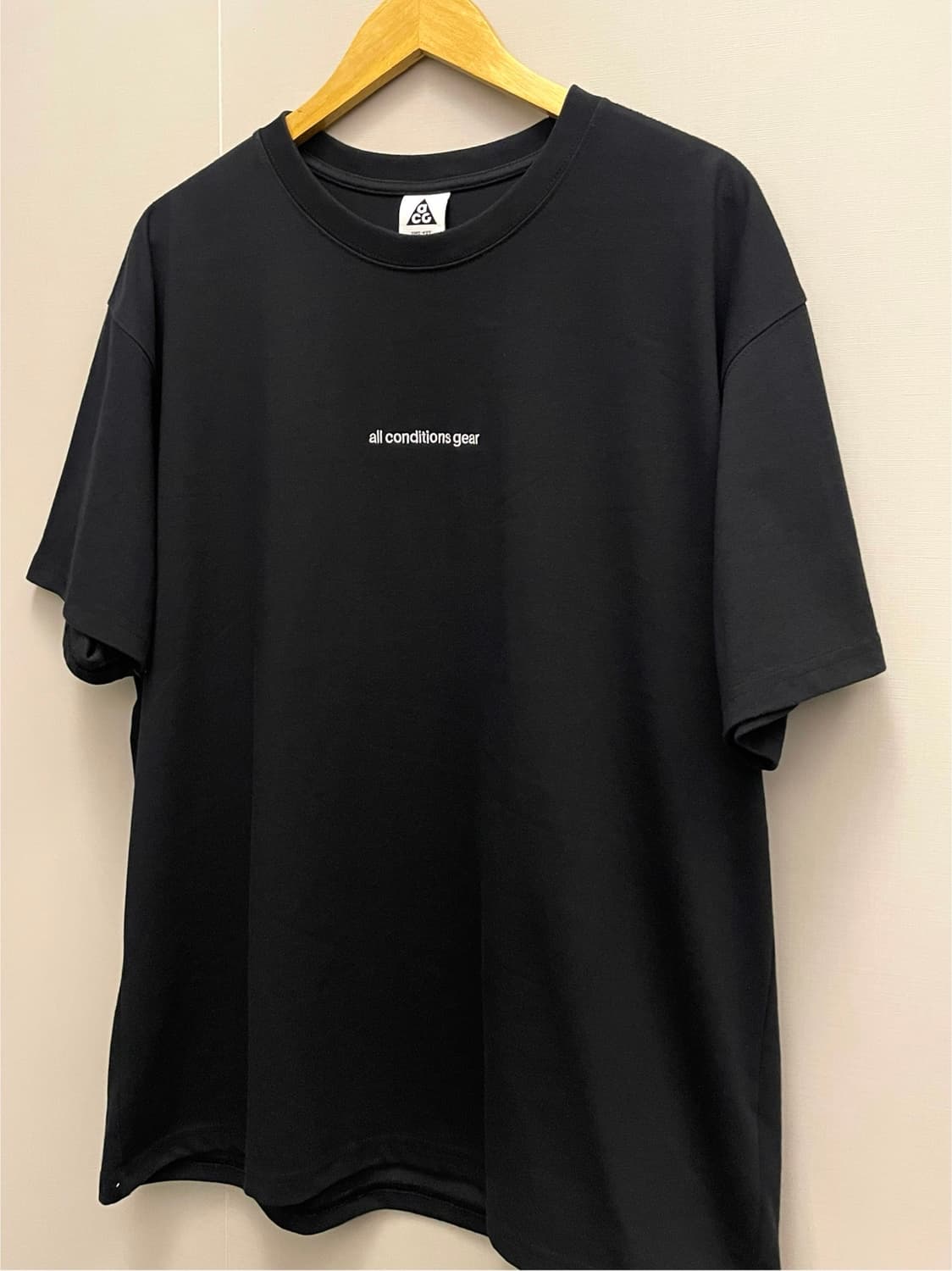 (XL)나이키 ACG 자수 로고 드라이핏 반팔티셔츠 블랙 상품이미지3