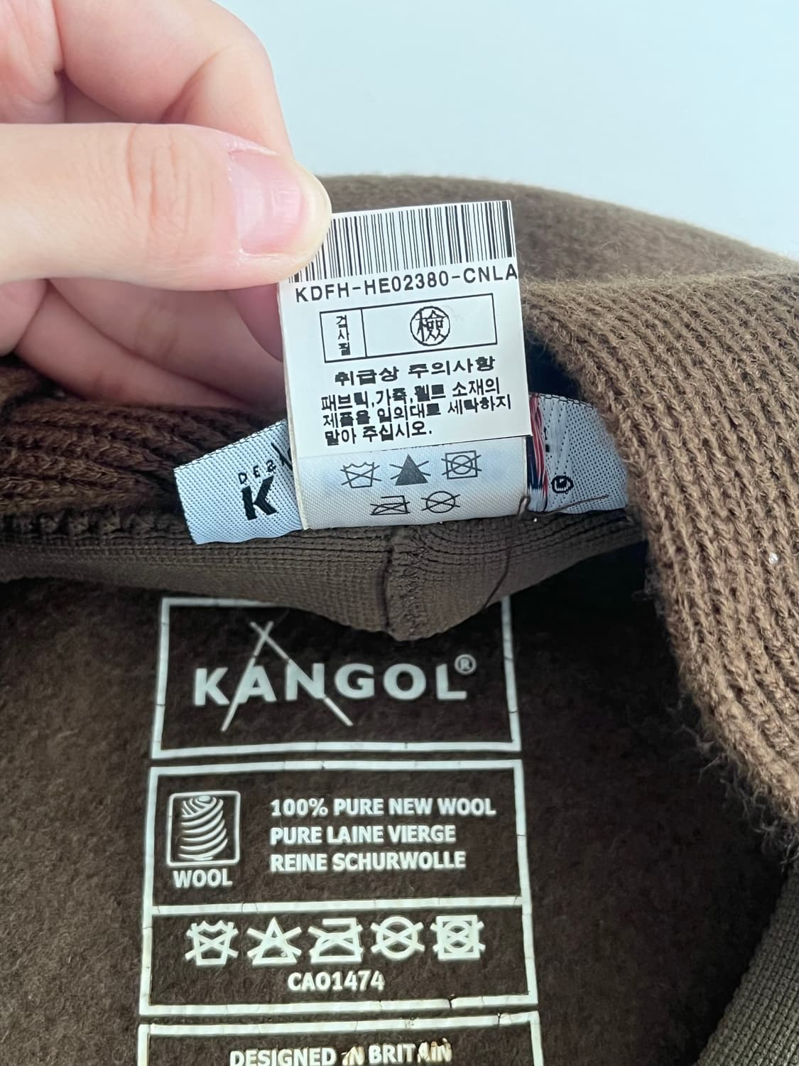 L) 캉골 울 100 이어 플랩 헌팅캡 브라운 상품이미지6