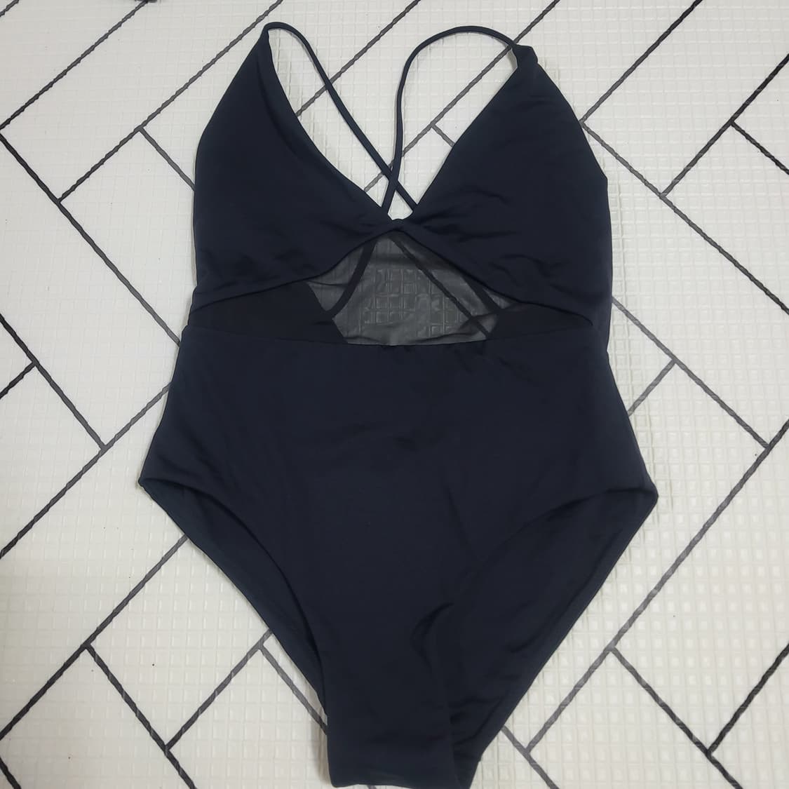 새상품 자라 ZARA 블랙 스윔수트 XS 원피스 수영복 모노키니 상품이미지4