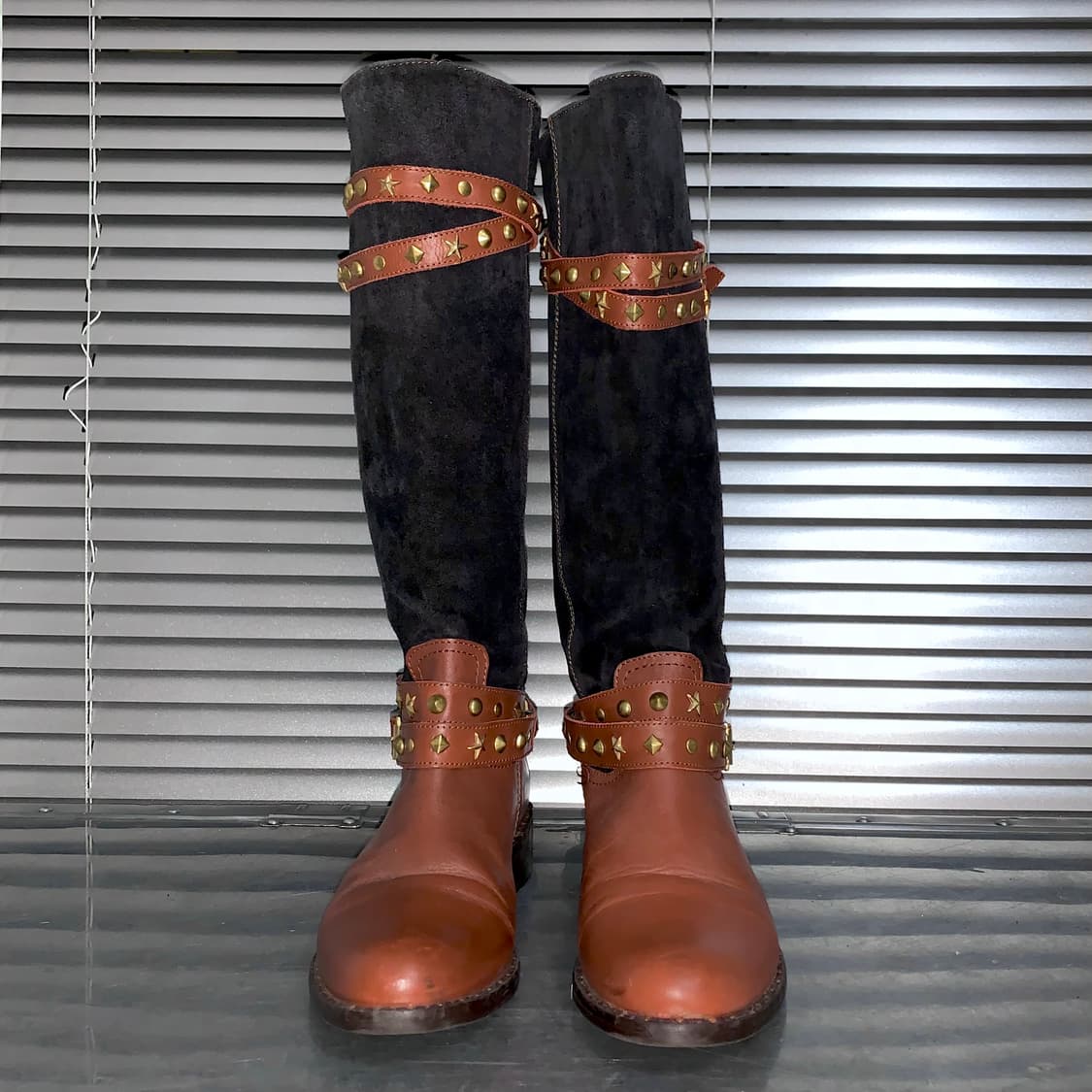 00s 르네 스타 스터드 스웨이드 웨스턴 부츠 상품이미지6