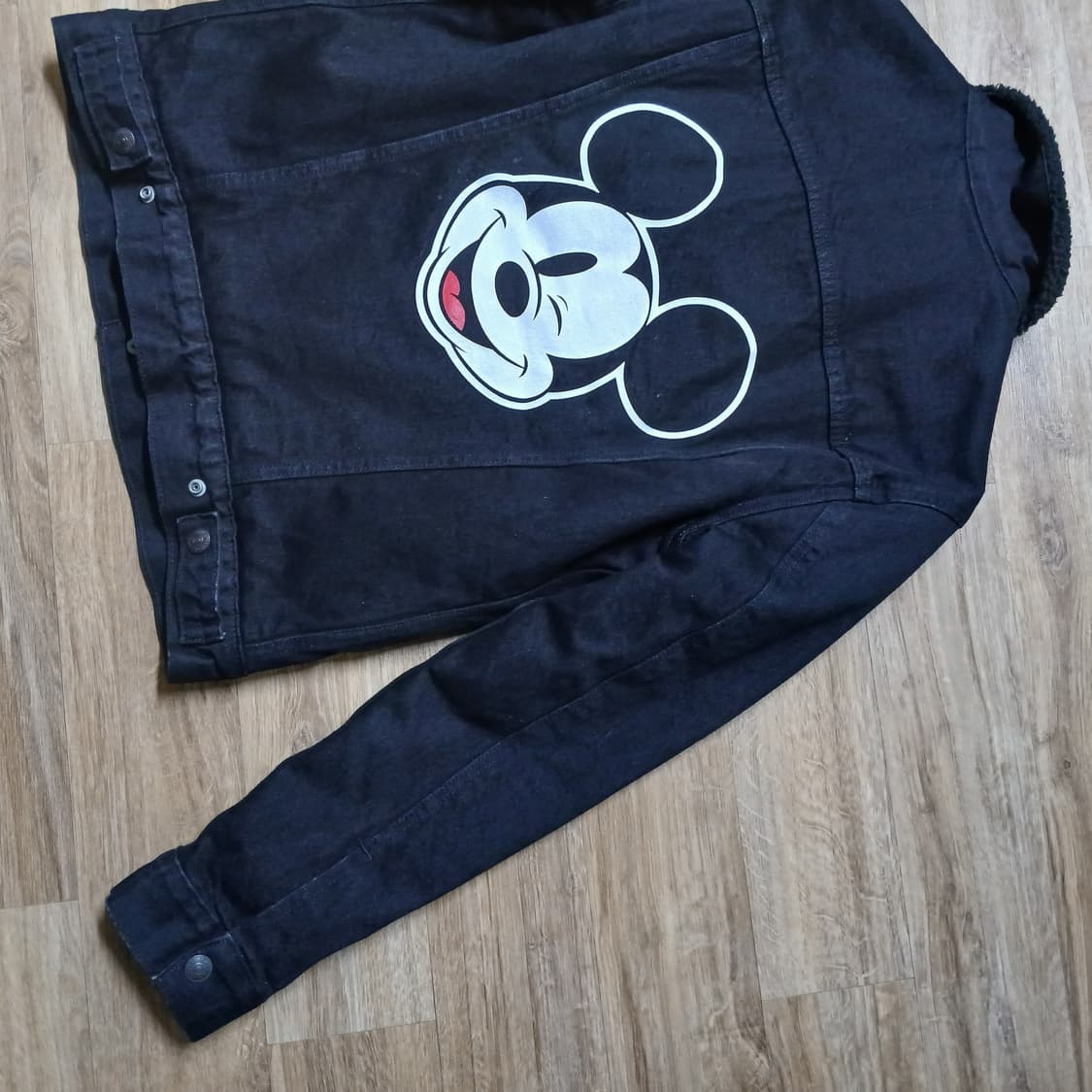 Levis 리바이스 미키마우스 콜라보 쉐르파 흑청 데님자켓 양털 상품이미지7