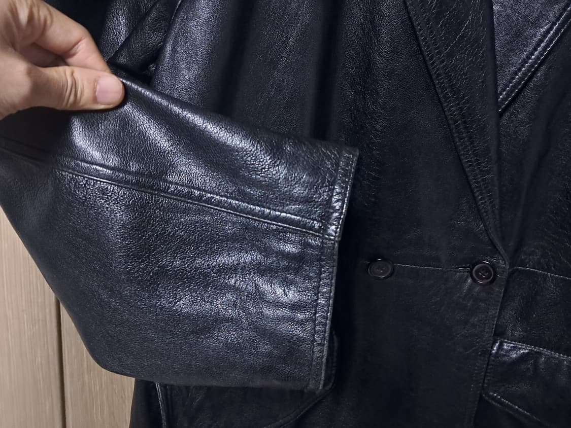 빈티지 천연 양가죽 롱자켓 가죽 코트 상품이미지5