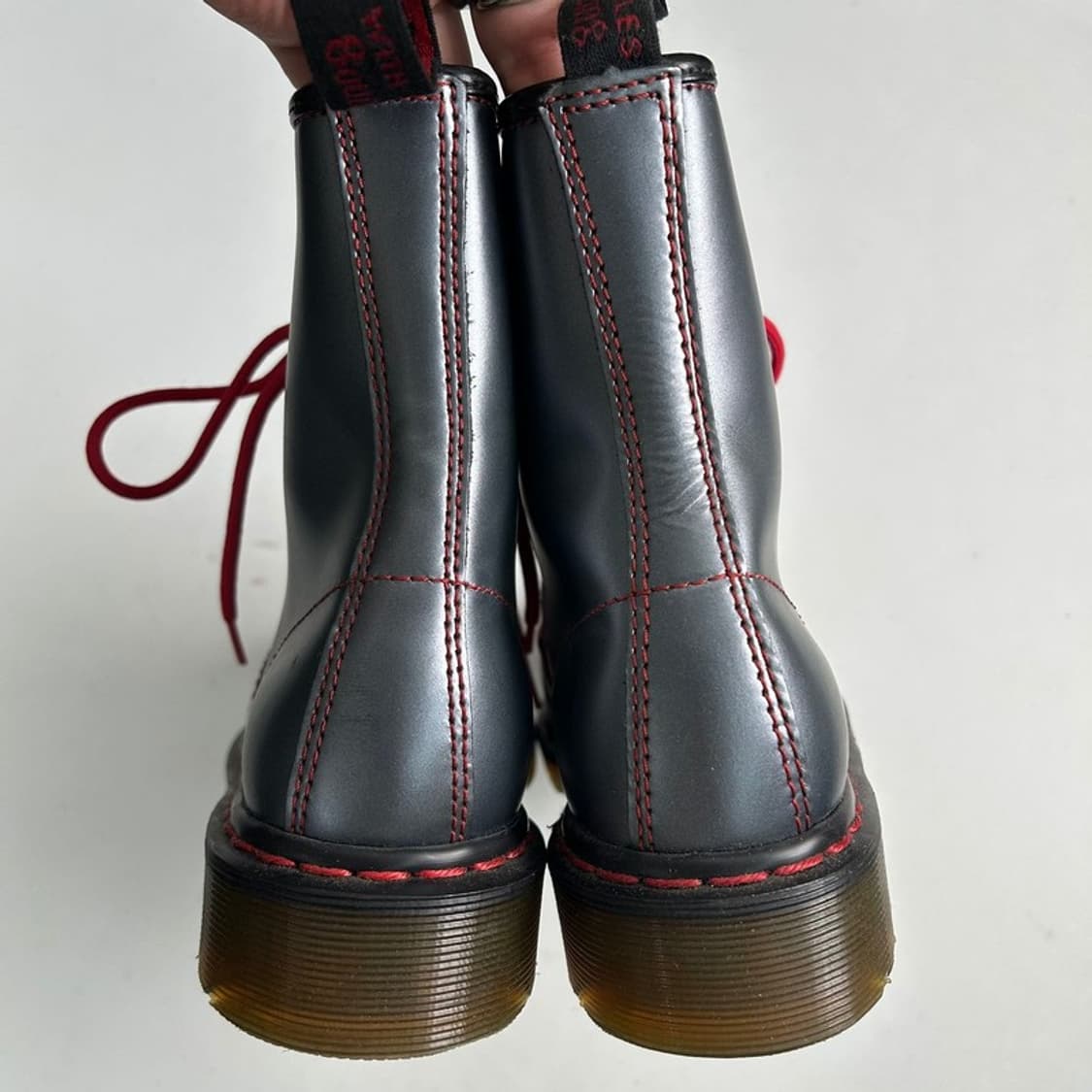 DR. MARTENS 1460 메탈릭 부츠 블랙 UK4 상품이미지6