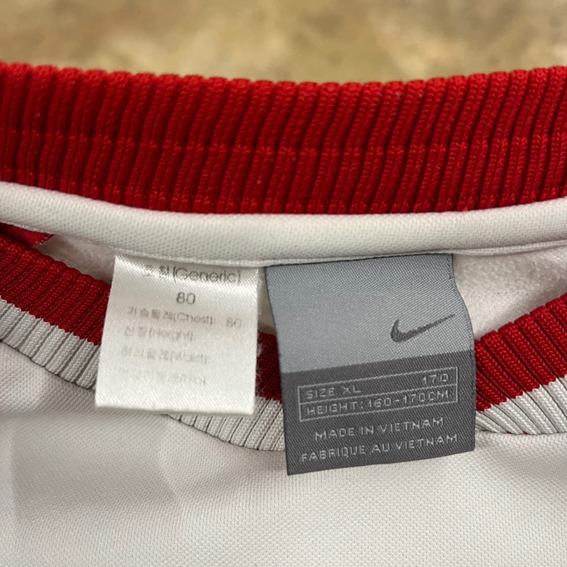 나이키 흰빨 화이트 레드 롱슬리브 긴팔 티  상품이미지5