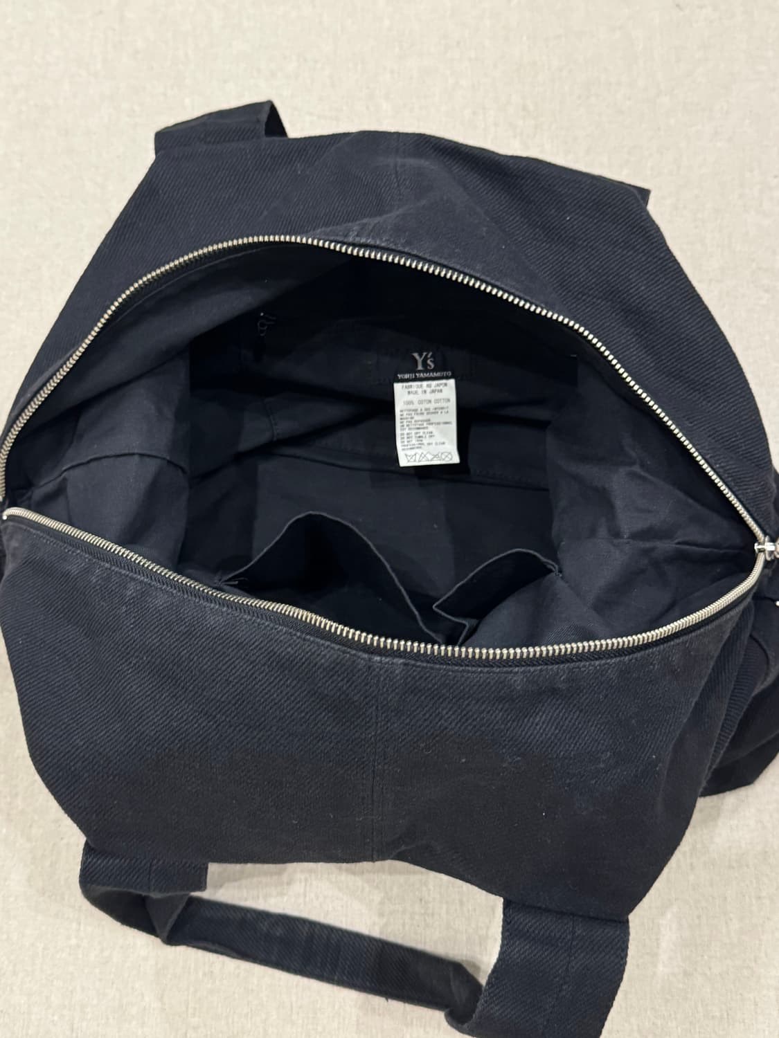 요지야마모토 코튼 지퍼 유틸리티 볼링 백 상품이미지5