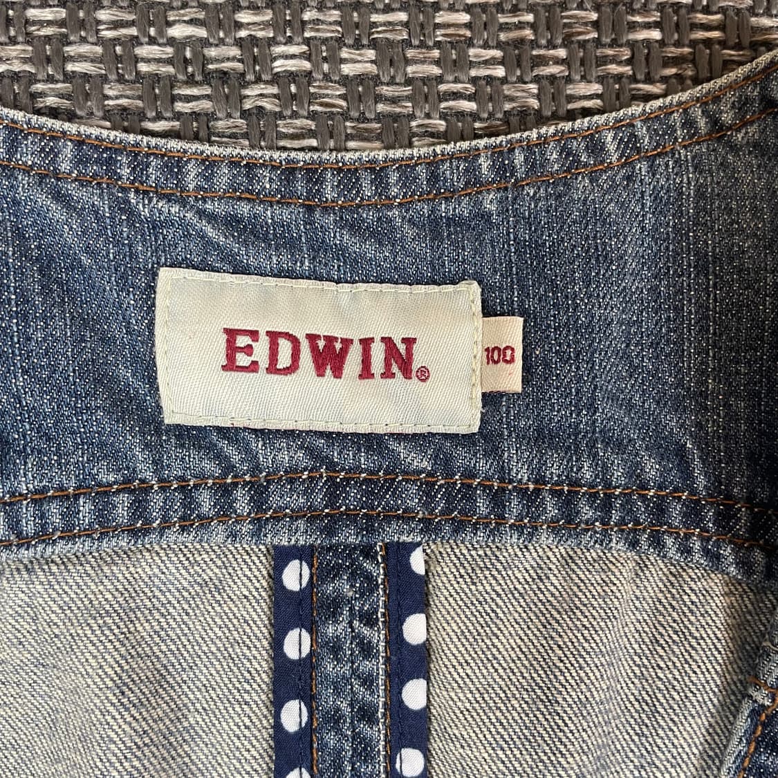 에드윈 도트 투포켓 빈티지 데님 베스트 100 상품이미지4