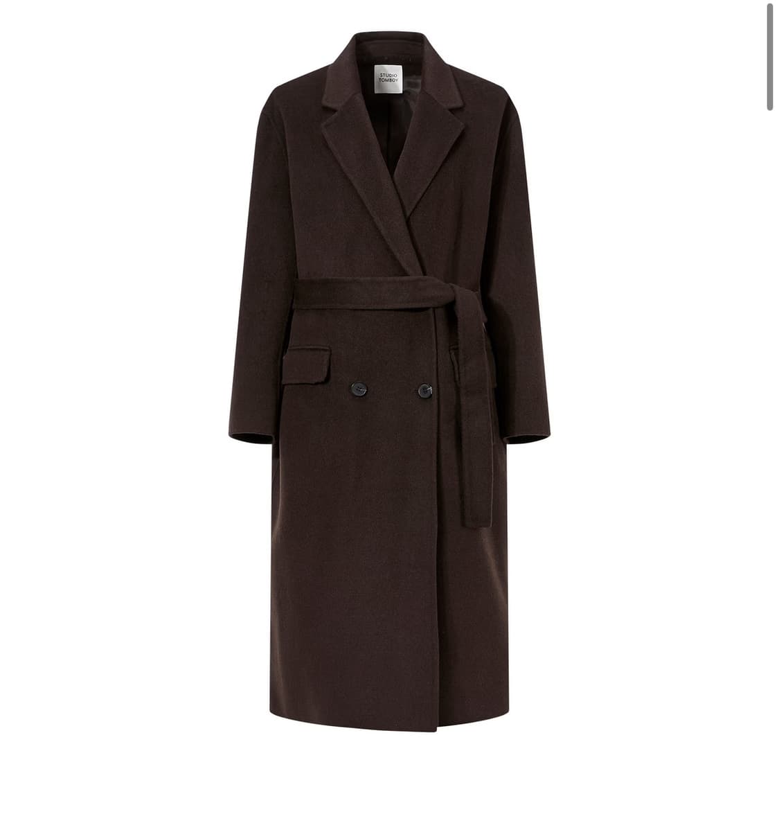 [Studio Tomboy]스튜디오톰보이 벨티드코트(브라운) 상품이미지1