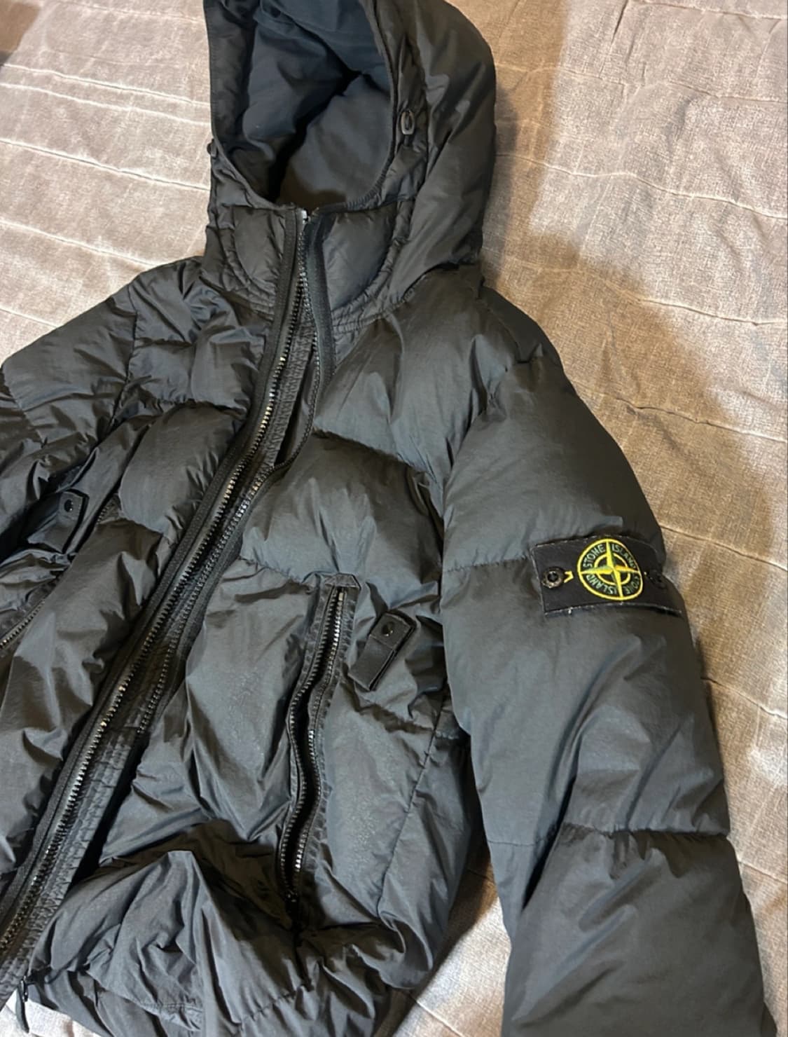 [S] 스톤아일랜드 크링클랩스 패딩 후드 집업 자켓 롱패딩 경량패딩 상품이미지2