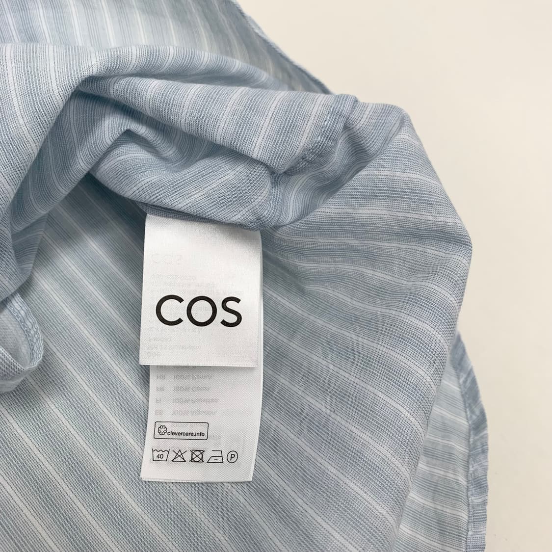 COS 코스 스트라이프 반팔 셔츠 (S) 상품이미지4
