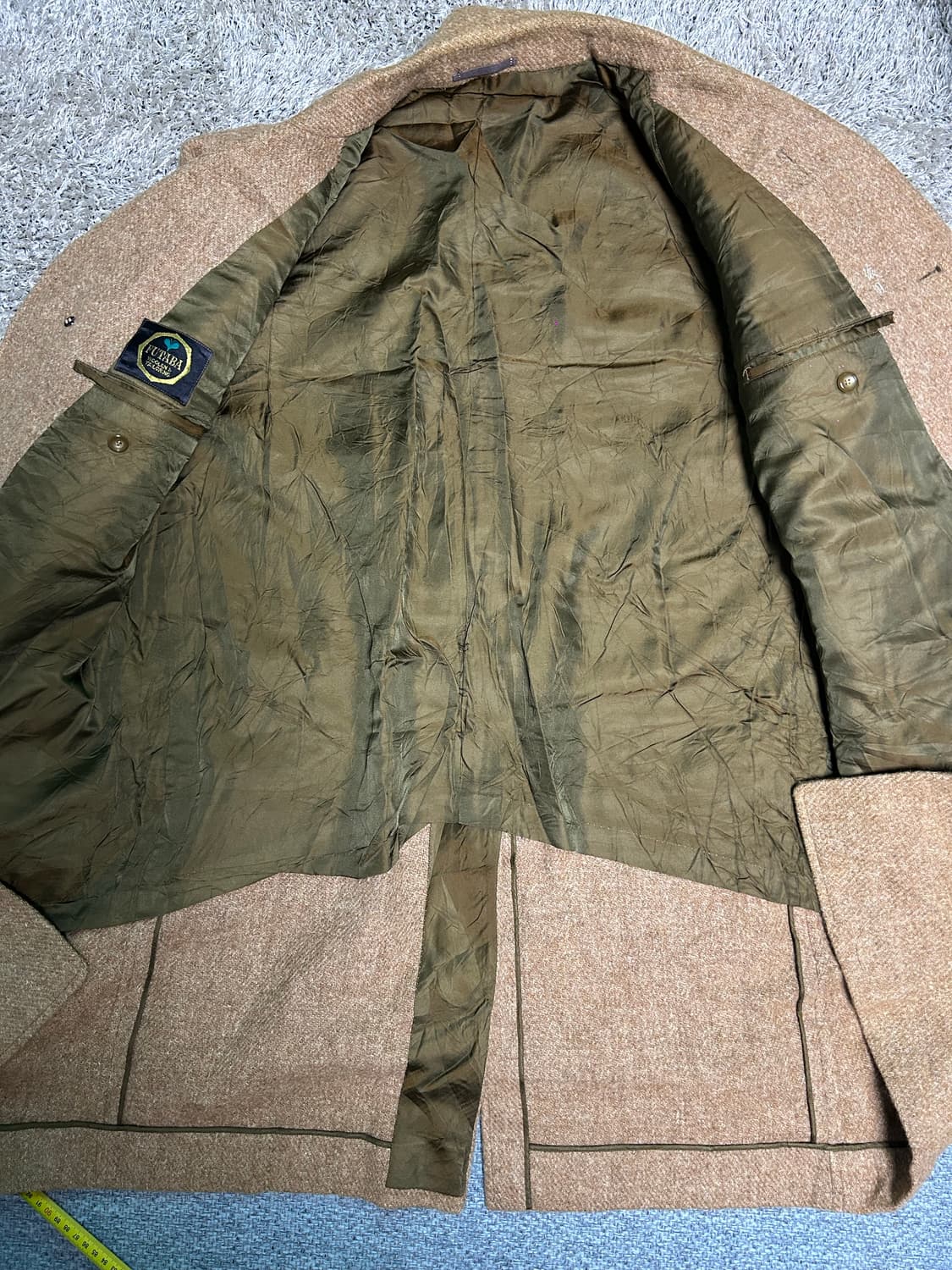 일제 수제맞춤 울 코트 사이즈 105~110 상품이미지6