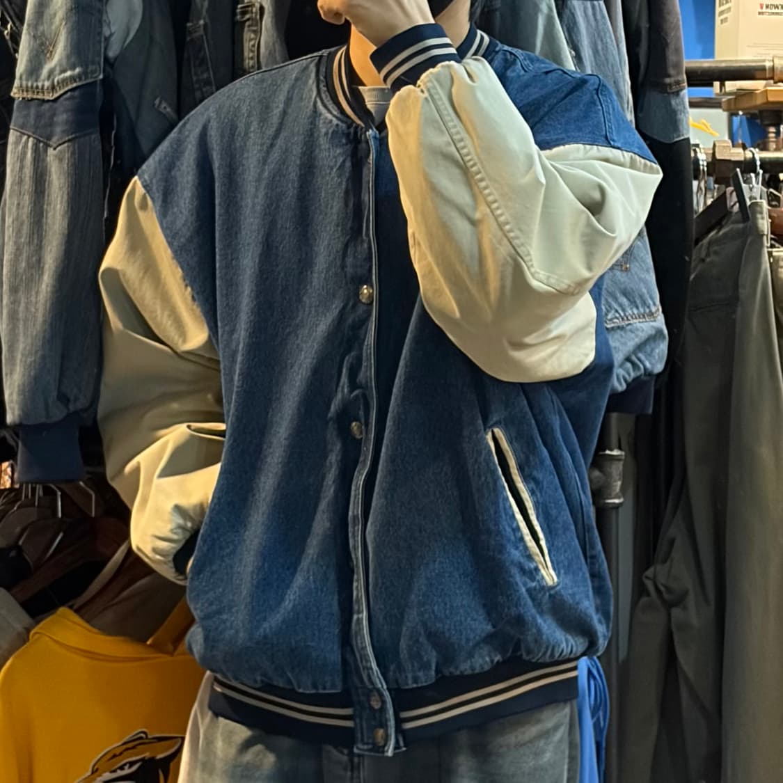 [NO.9] VTG 데님 바시티자켓 상품이미지4