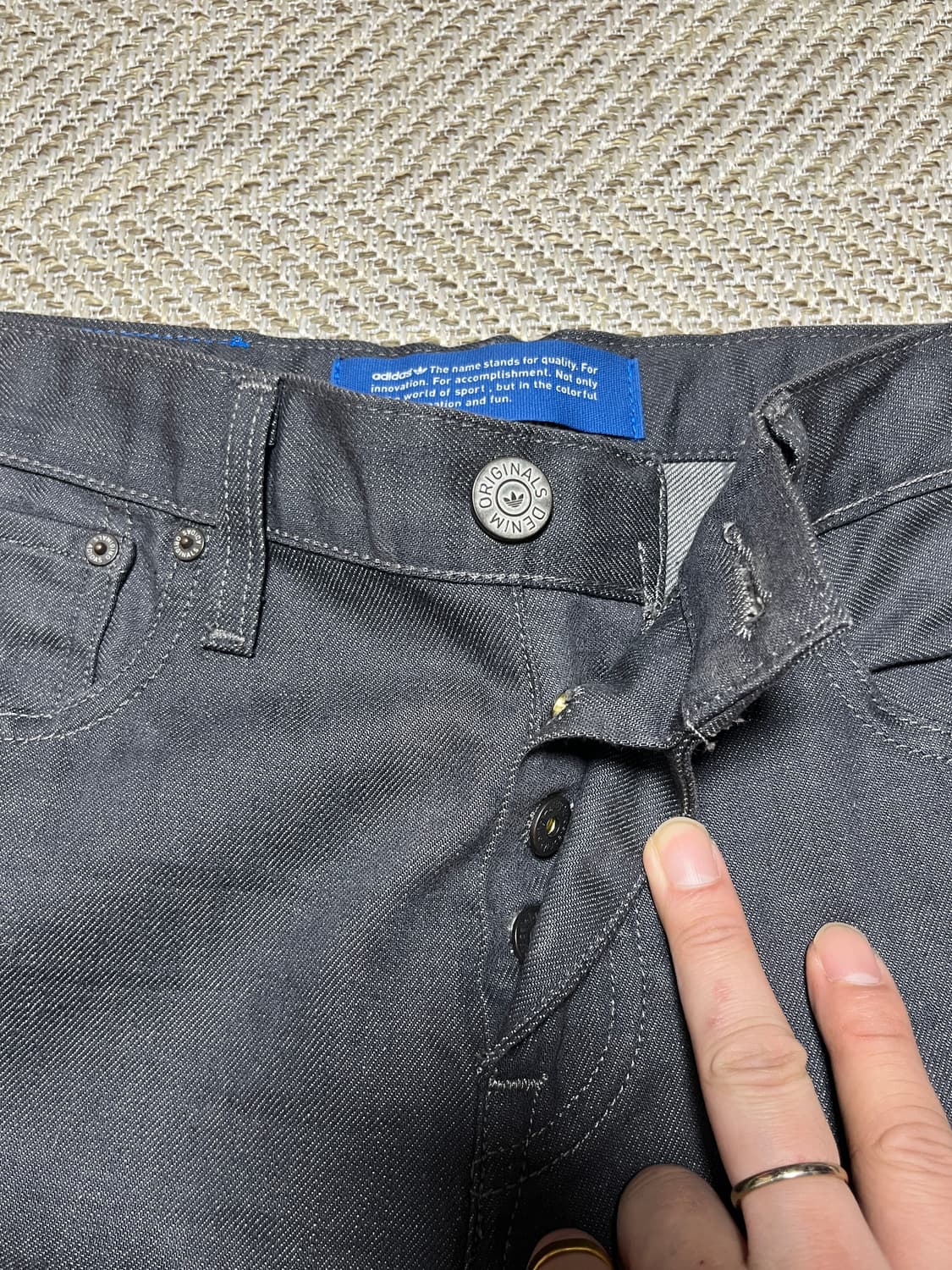 아디다스 그레이워싱 블루탭 데님팬츠 청바지 30 상품이미지7