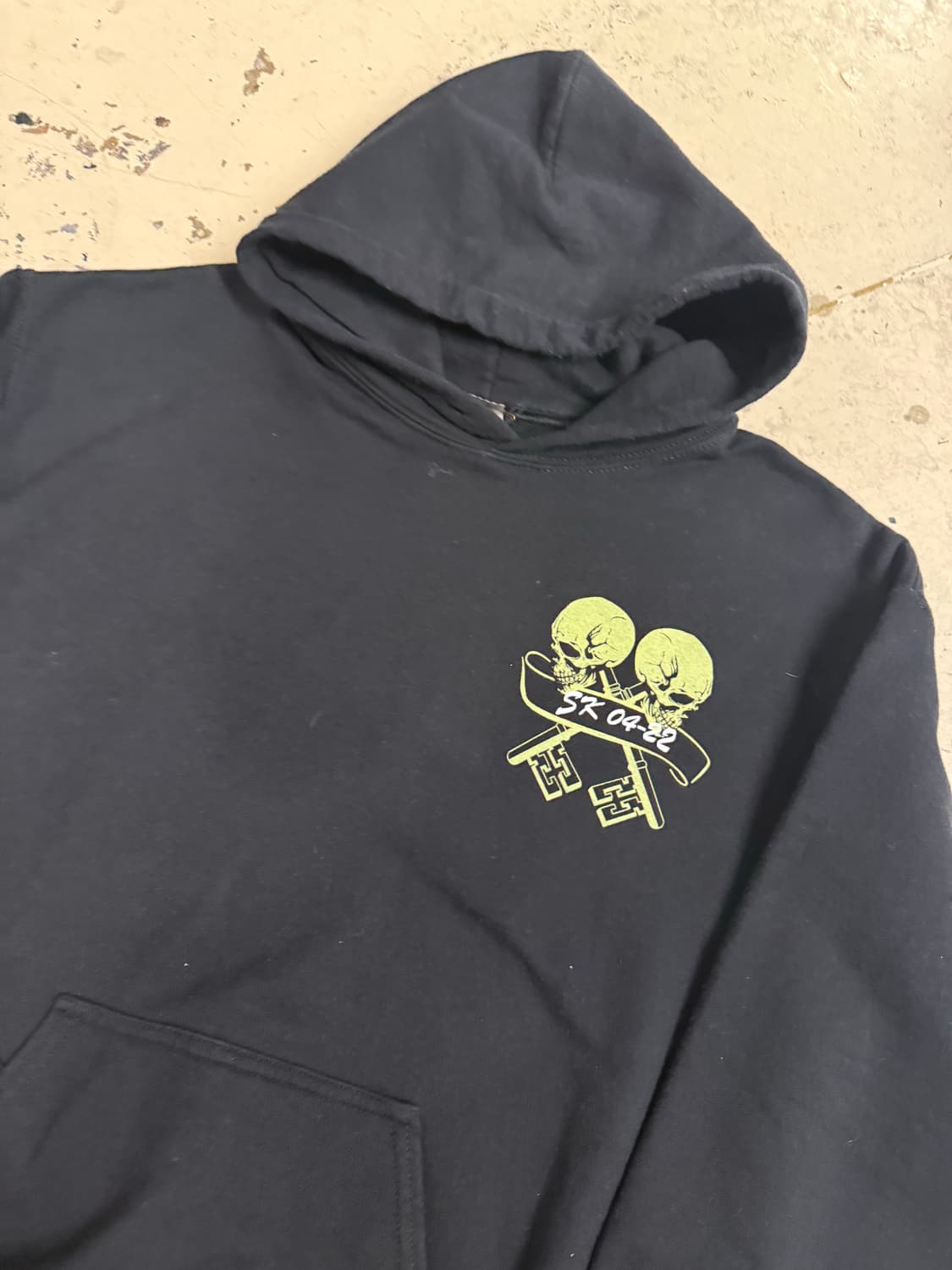 Back skull point printing hoodie 상품이미지7