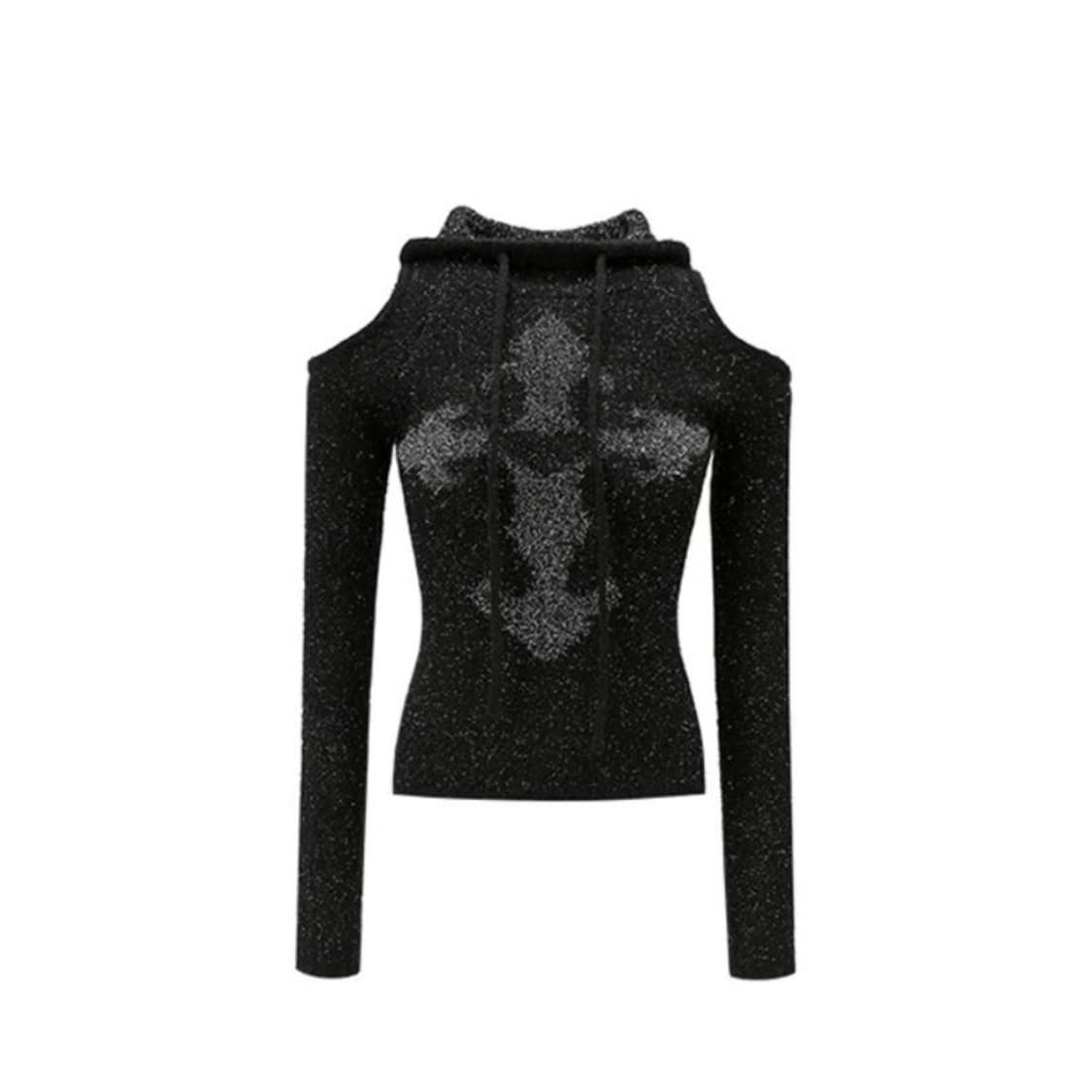 1JINN STUDIO 앙고라 모헤어 오프숄더 후드 S 원진 스튜디오 상품이미지4