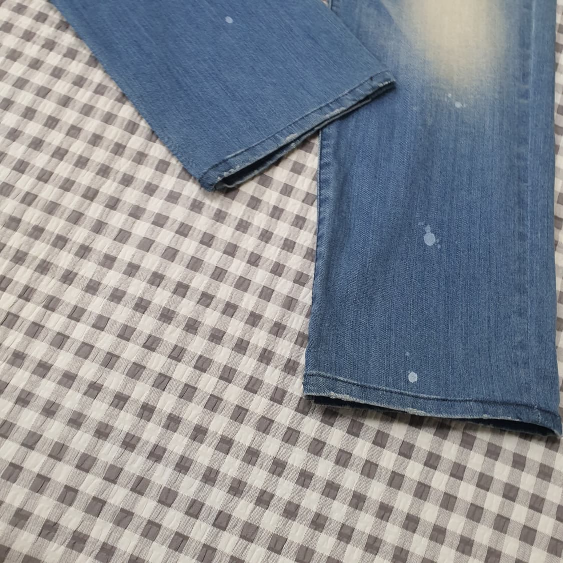 후부 와이드 데님 청바지 남자30 상품이미지4