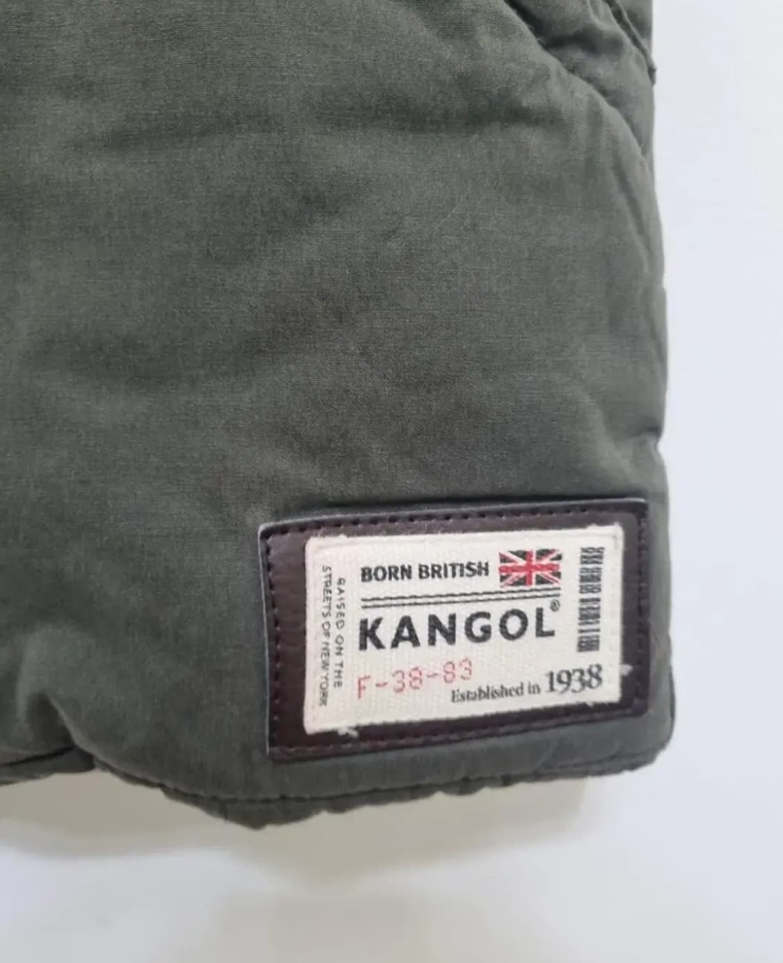 캉골 울 블럭 패딩조끼 카키/남여공용M 상품이미지4