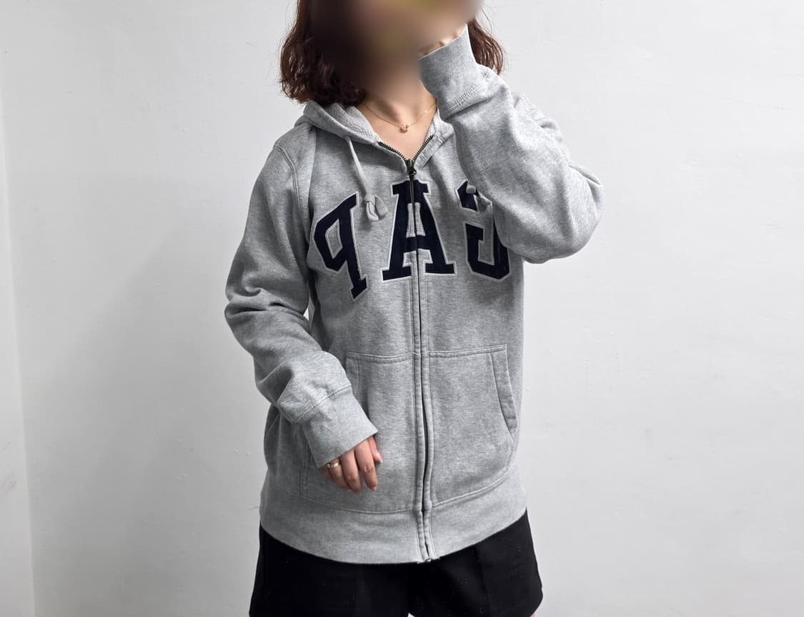 [프립]갭 후드집업 그레이 상품이미지2