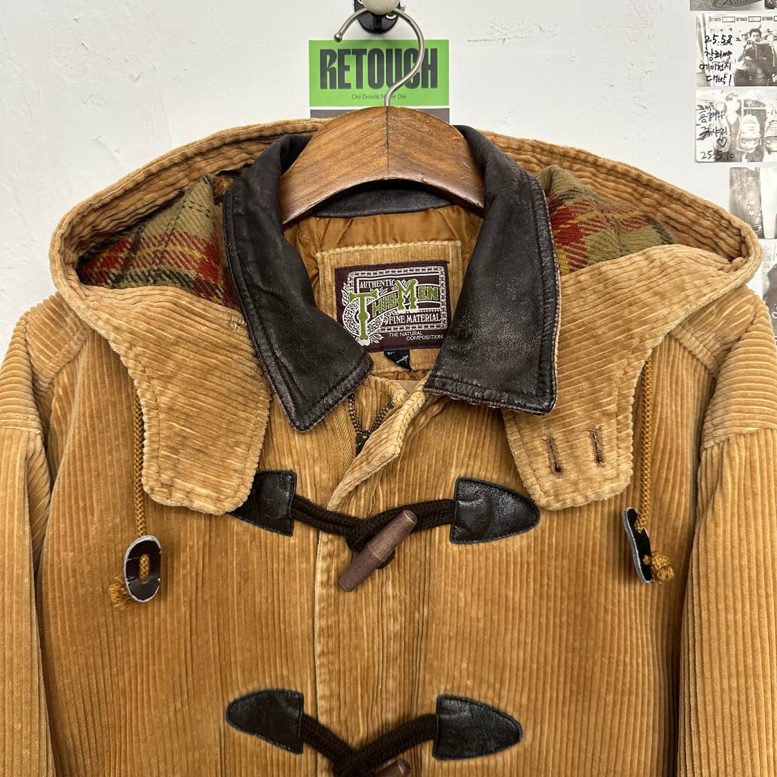 재팬 빈티지 코듀로이 더플 코트 상품이미지2