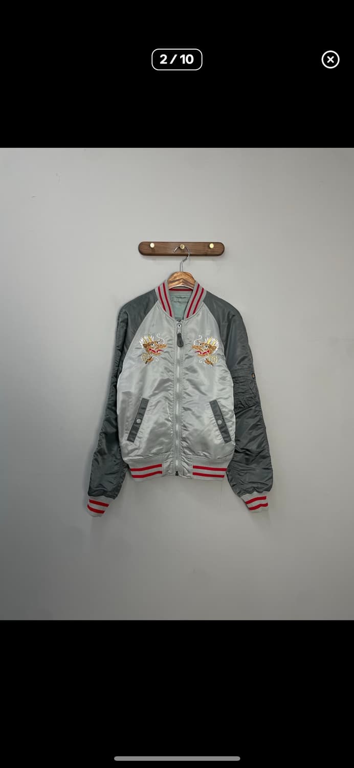 알파인더스트리 MA-1 수베니어 더블 드래곤 리버시블 자켓 A3214 상품이미지3