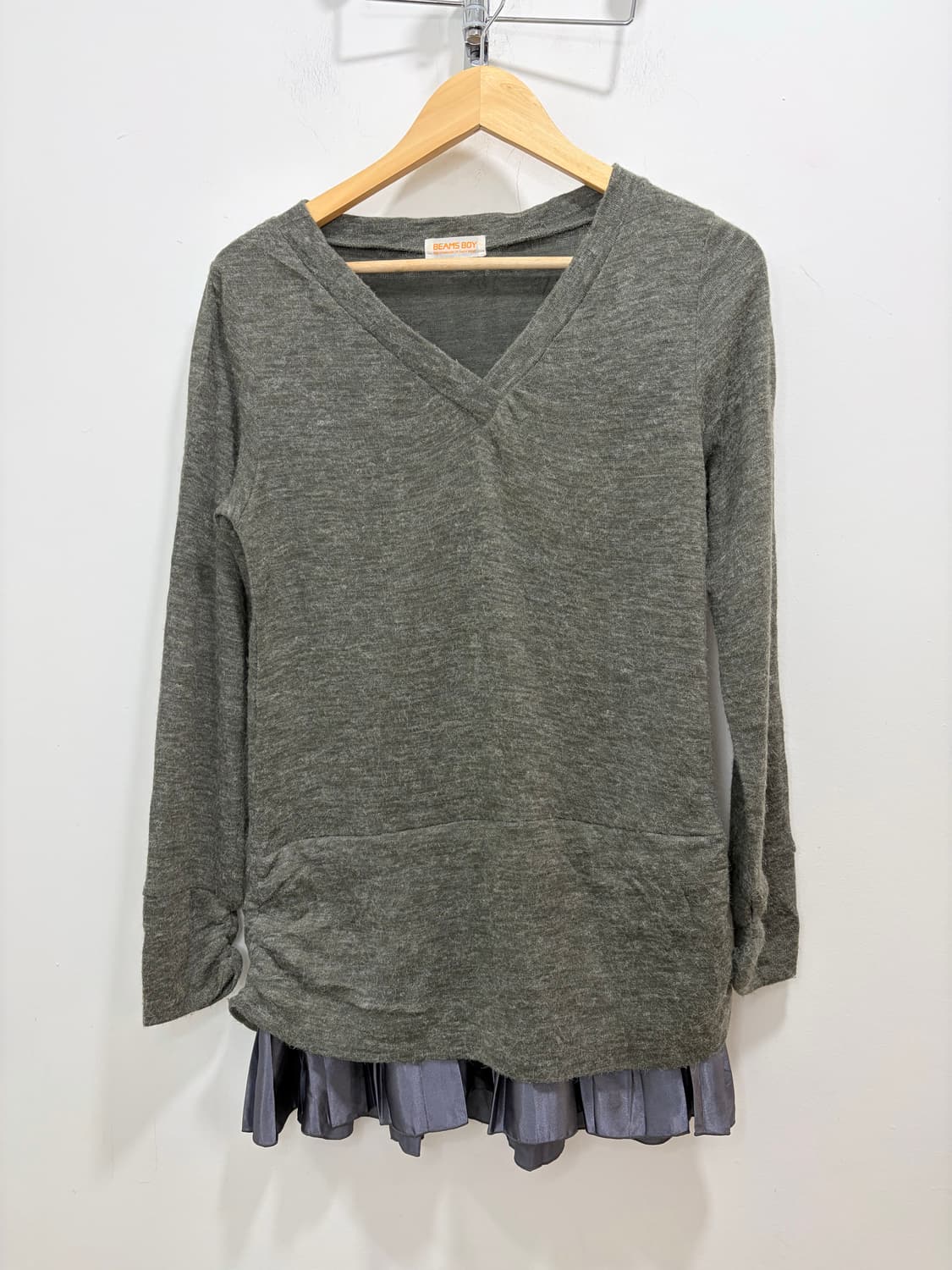 Beams boy 프릴 레이어드 그레이 니트 상품이미지5