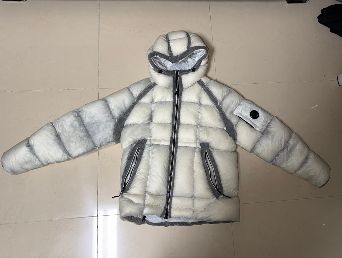 D.D셀 후드 다운 자켓 거즈 화이트 25Fw XL 상품이미지1