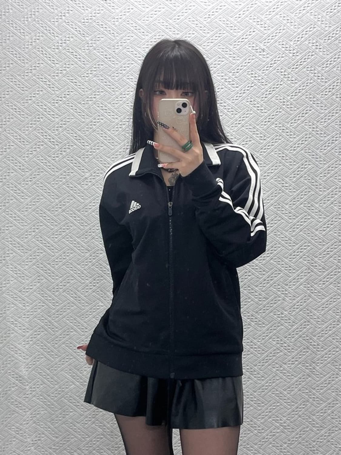 아디다스 올드스쿨 시그니처 로고 져지 집업 100 C10187 상품이미지1