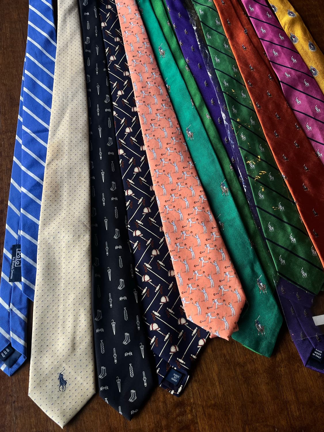 빈티지 폴로 랄프로렌 넥타이 소장용 컬렉션 일괄 판매 상품이미지1