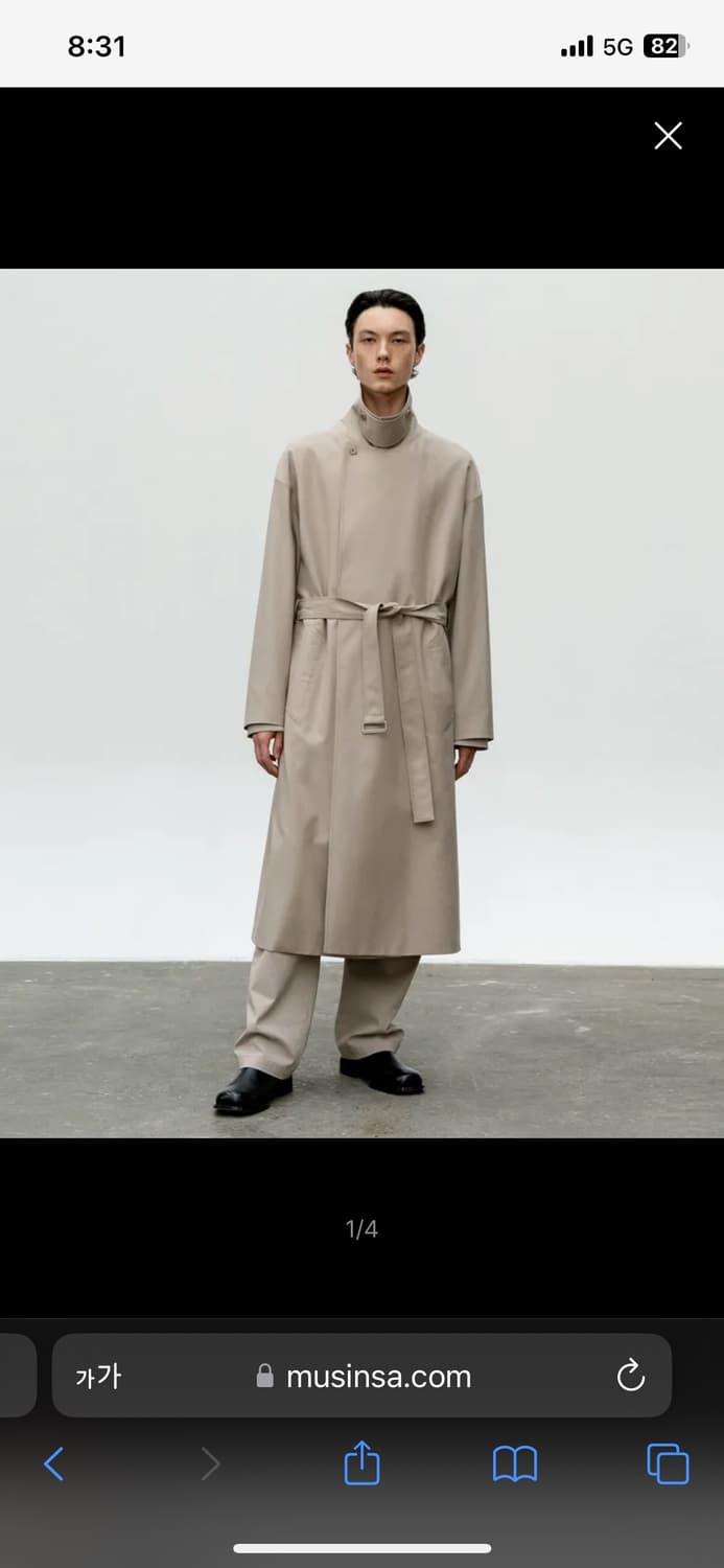 인사일런스 텐셀 트렌치코트 상품이미지1