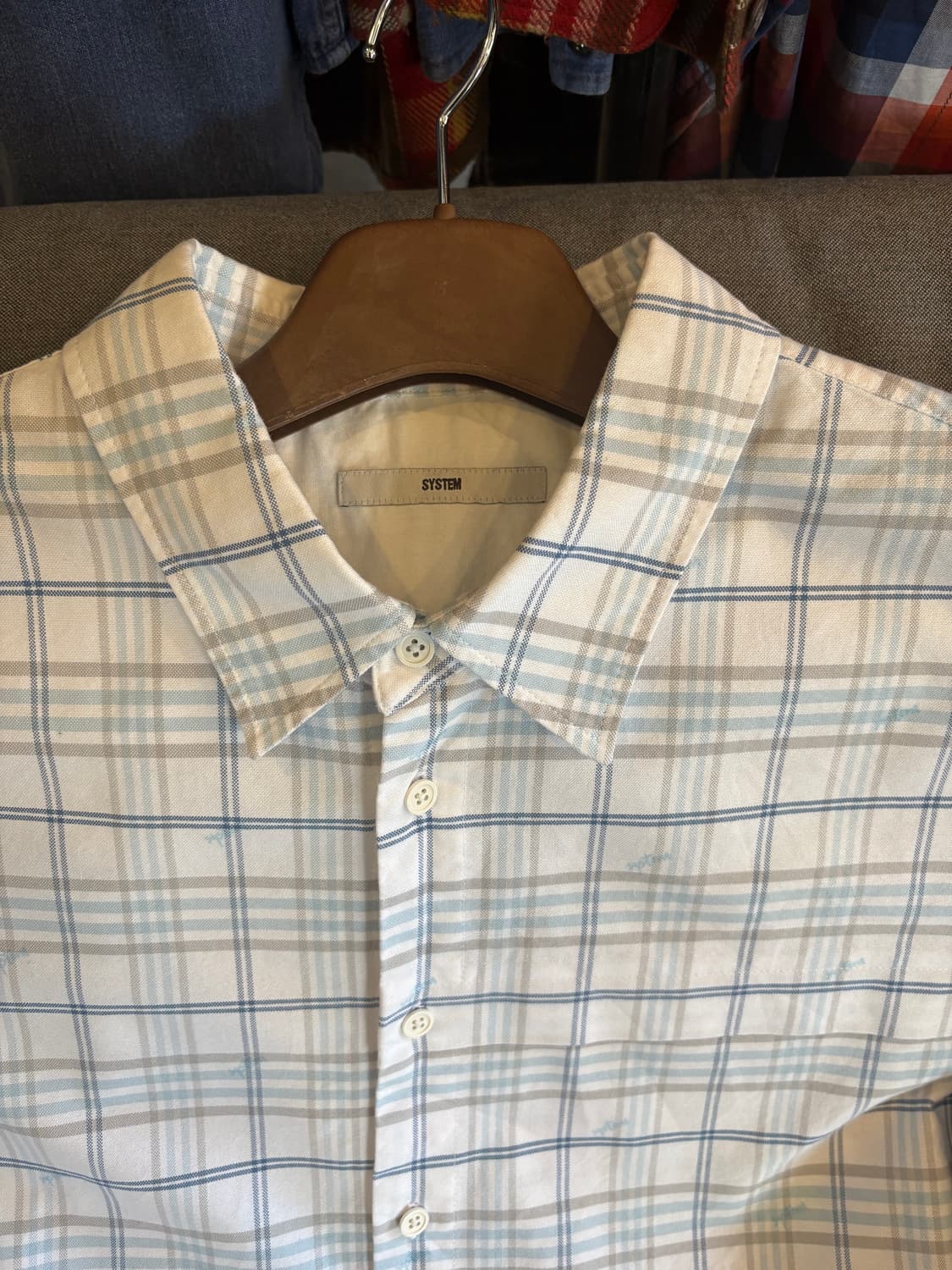 시스템 체크 셔츠 상품이미지3