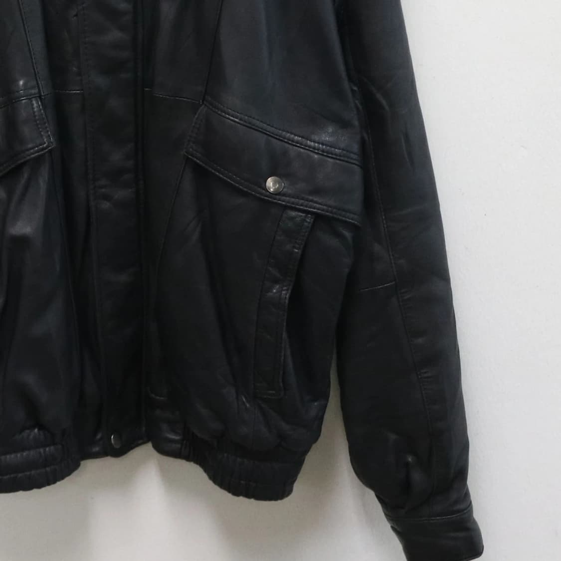 블랙 양가죽 블루종 자켓 60359 상품이미지5