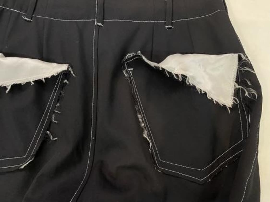 설밤 컷오프 하이 웨스트 팬츠 상품이미지4