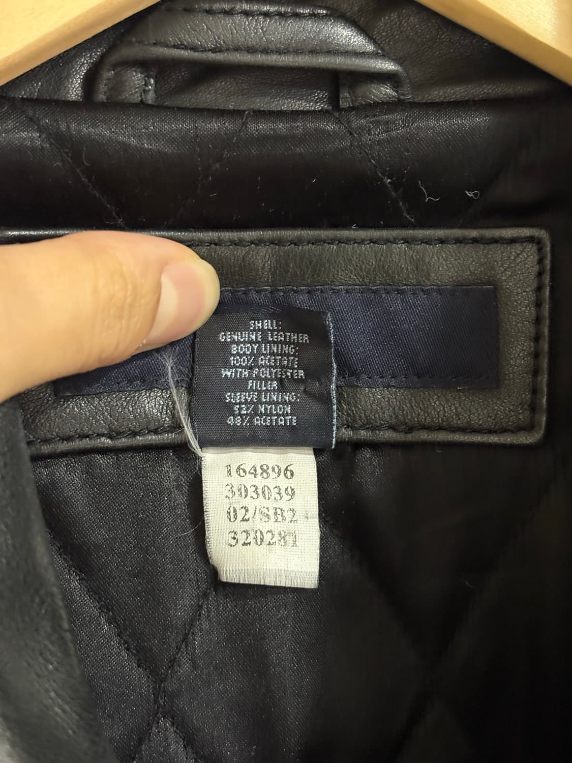 올드갭 카코트 레더 블랙 상품이미지4