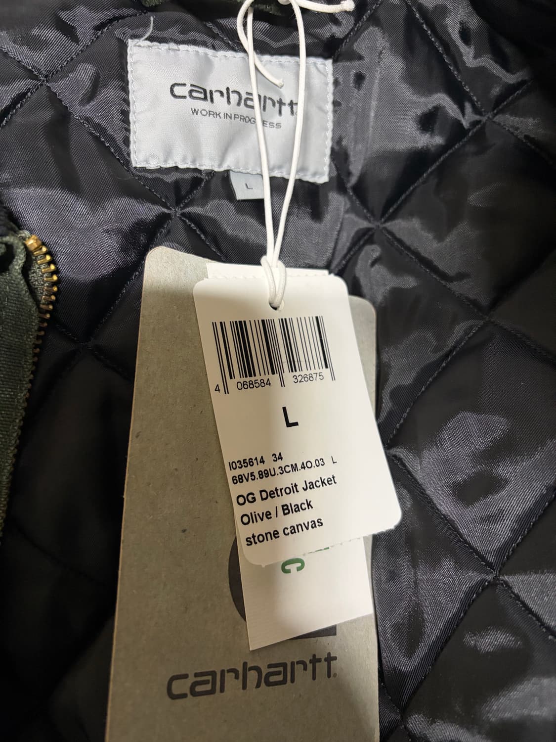 칼하트 WIP OG 디트로이트 자켓 올리브 L 판매합니다 상품이미지3
