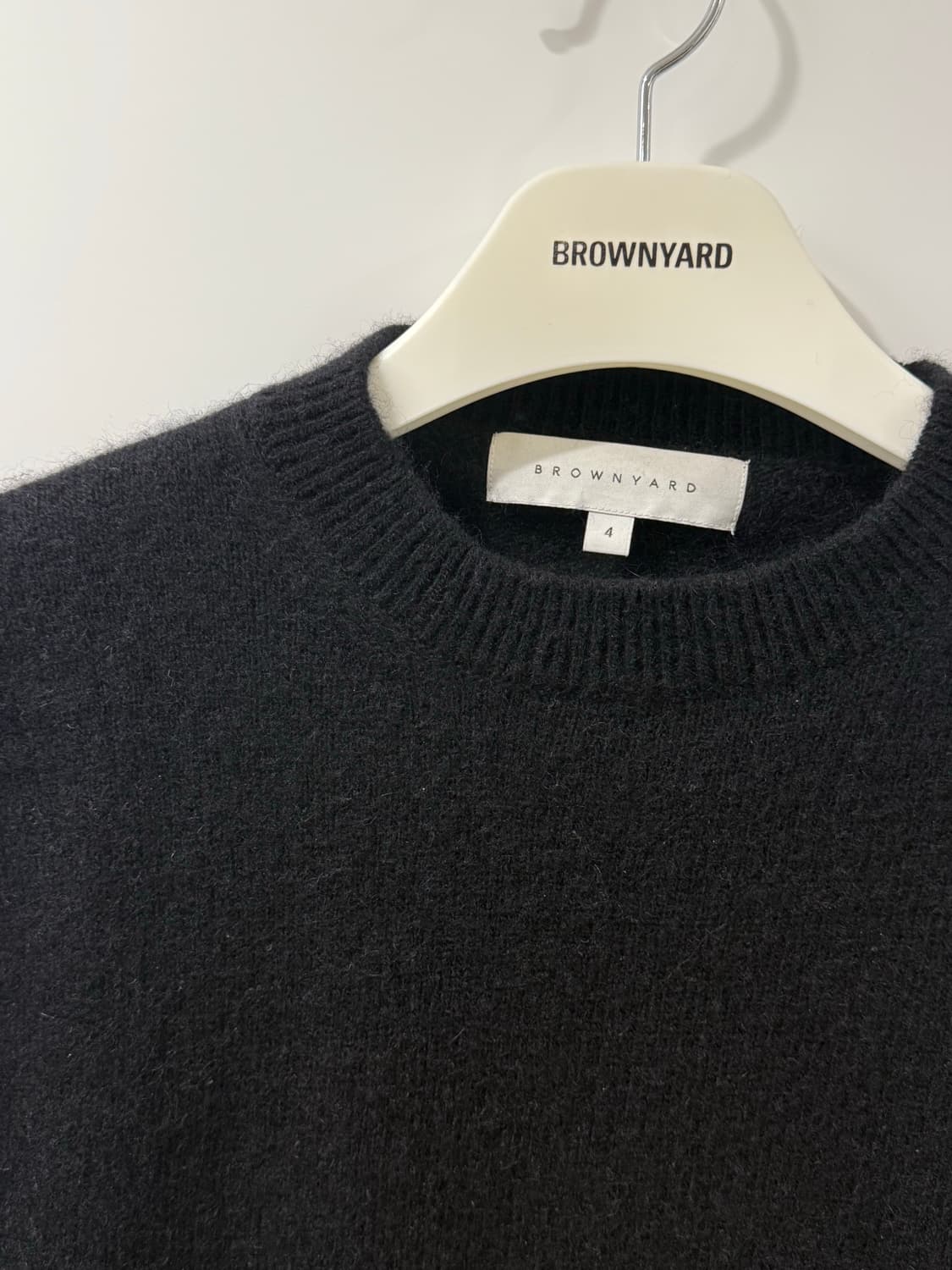 브라운야드  알파카 니트 블랙 상품이미지2